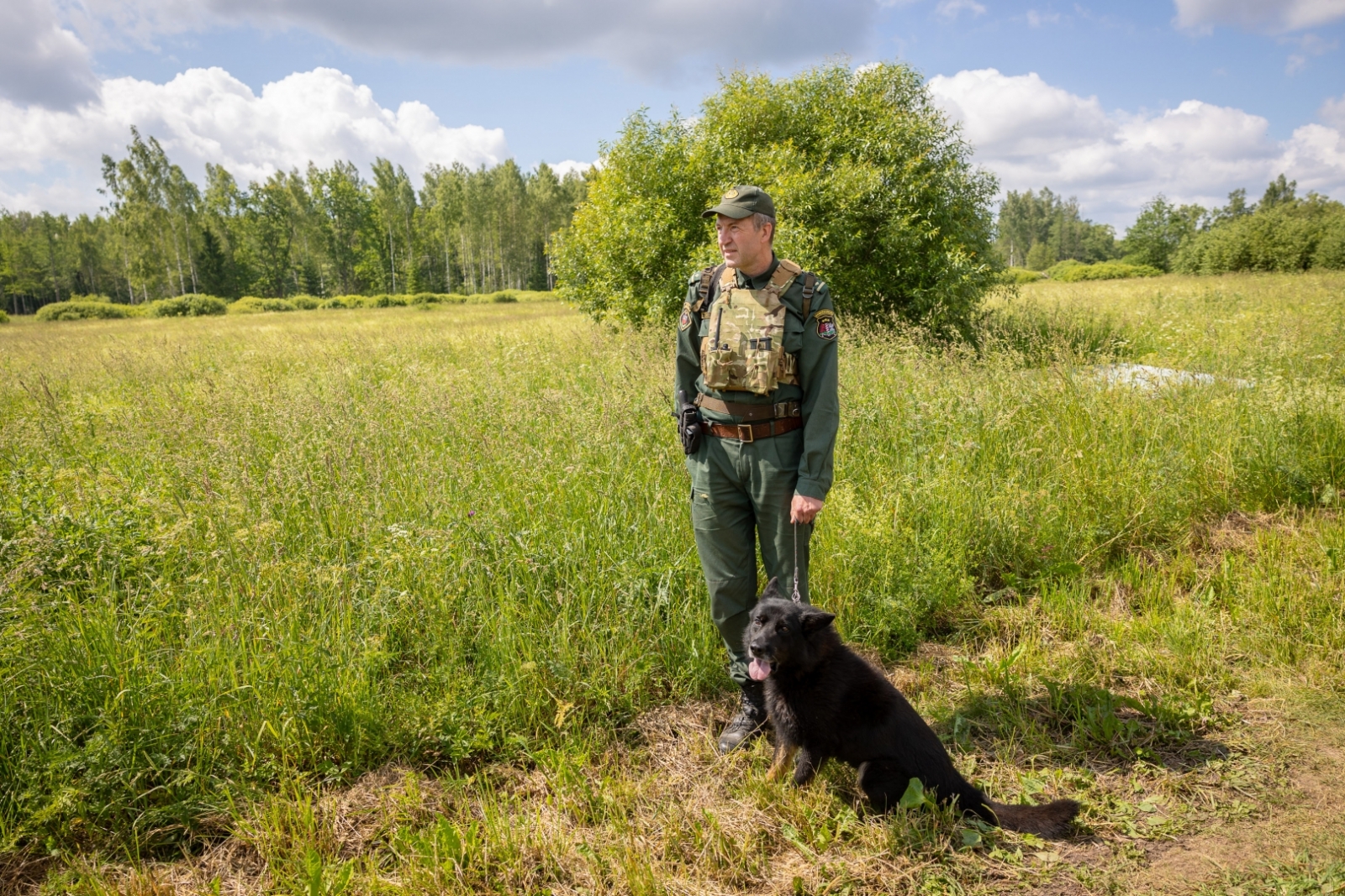 FOTO:  Valsts prezidents Edgars Rinkēvičs apmeklē Latvijas austrumu robežu 