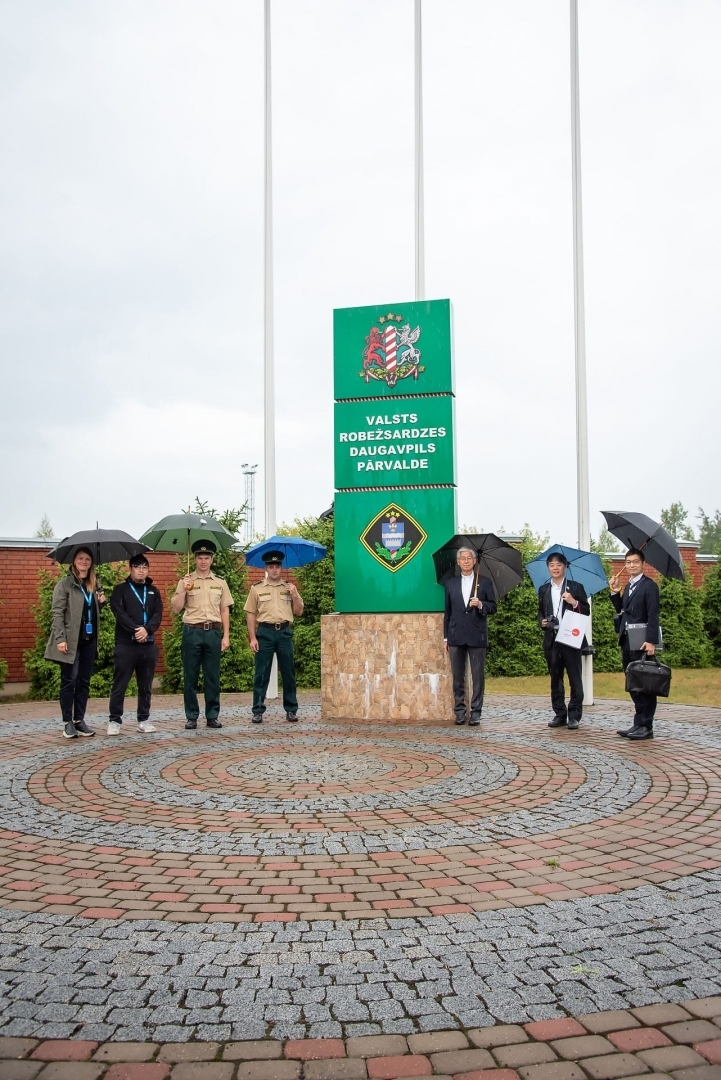 Robežsargi tiekas ar Japānas vēstniecības un ANO Bēgļu aģentūras Latvijā pārstāvjiem