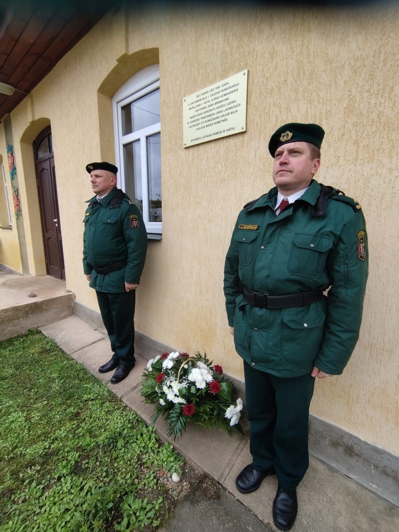 Norisinājās Robežsardzes sagrāves un represēto robežsargu piemiņai veltītie atceres pasākumi