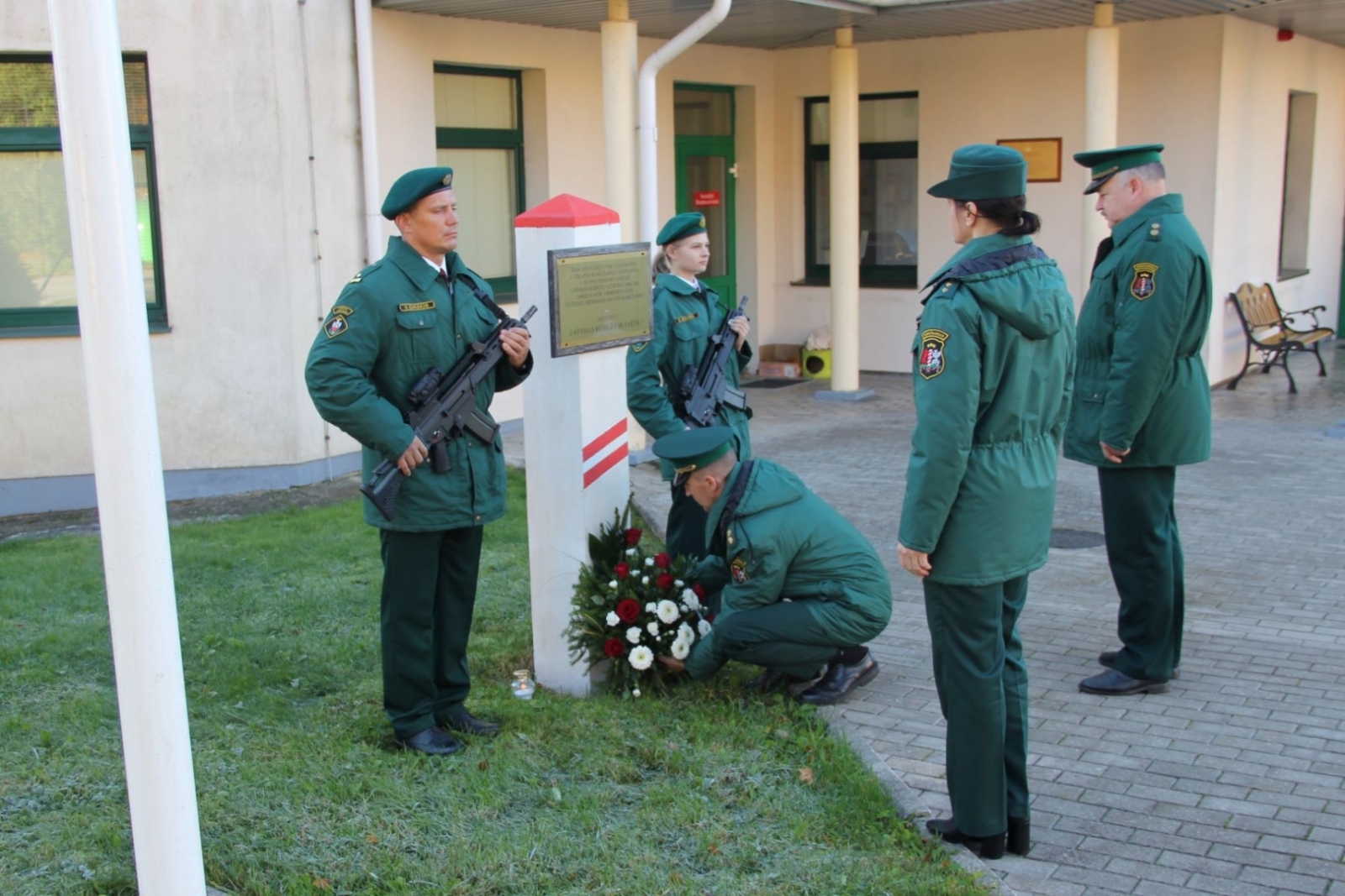Norisinājās Robežsardzes sagrāves un represēto robežsargu piemiņai veltītie atceres pasākumi