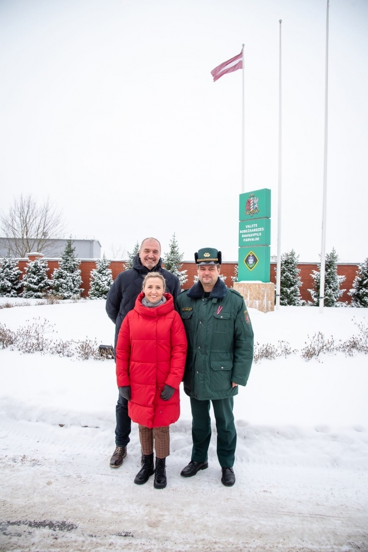 Valsts robežsardzē viesojas Vācijas Federālās policijas sakaru virsnieks