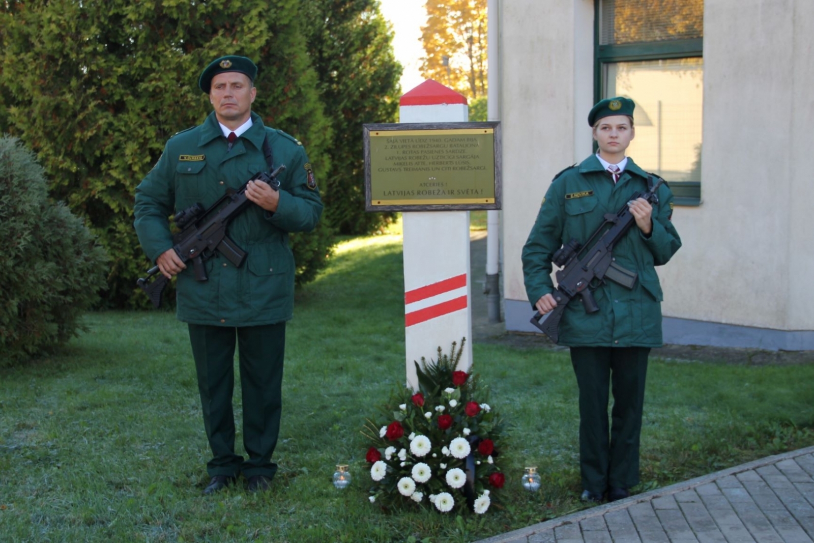 Norisinājās Robežsardzes sagrāves un represēto robežsargu piemiņai veltītie atceres pasākumi