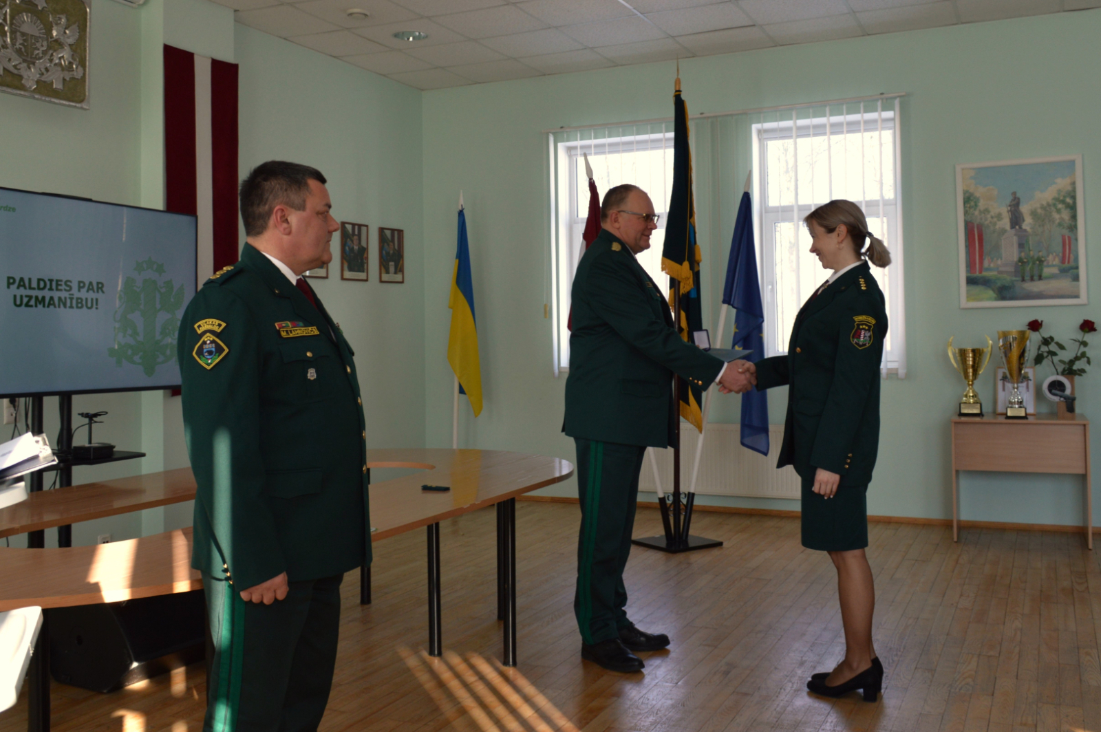 Apbalvojuma pasniegšana