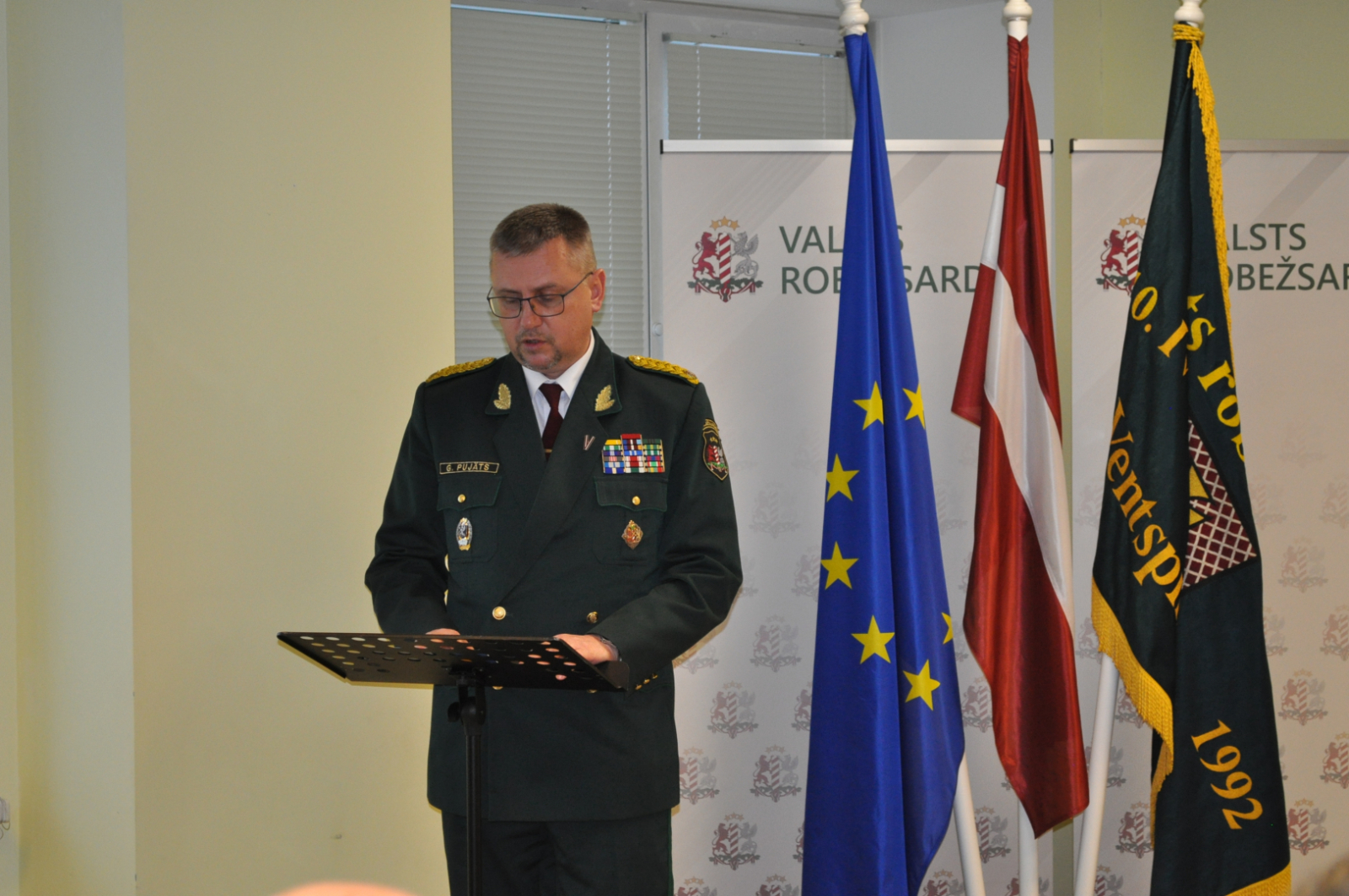 VRS priekšnieks saka runu