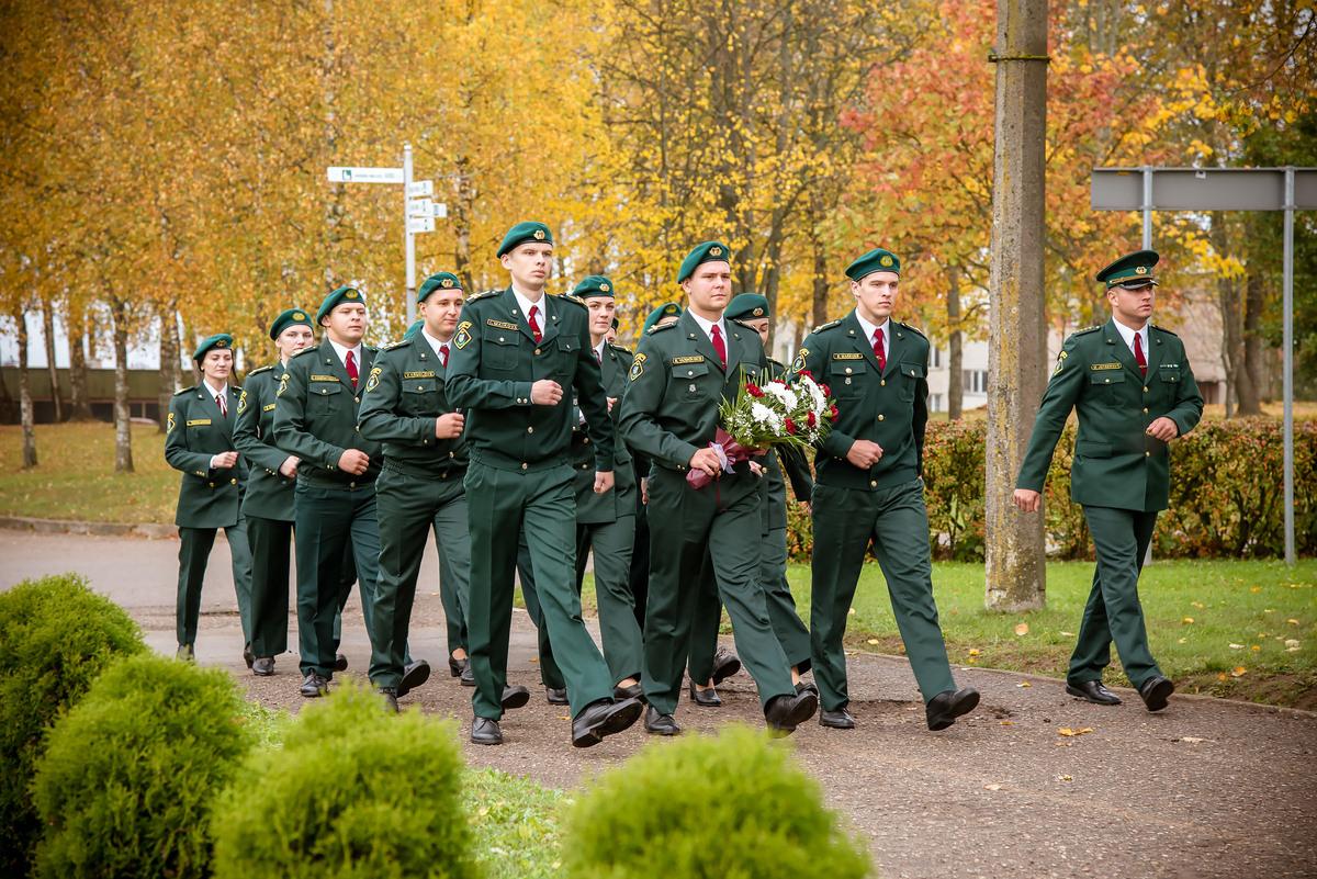FOTO. Robežsargi piedalās Robežsardzes sagrāves piemiņas pasākumos