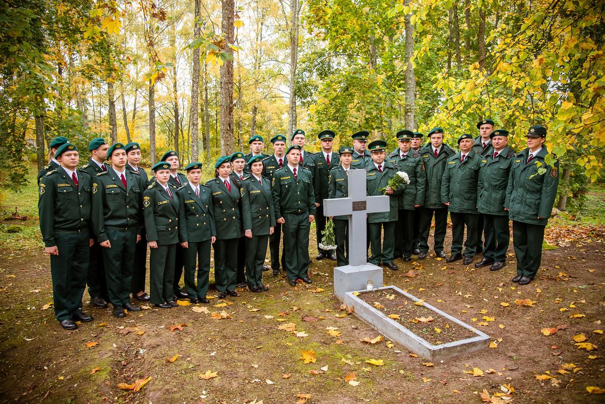 FOTO. Robežsargi piedalās Robežsardzes sagrāves piemiņas pasākumos