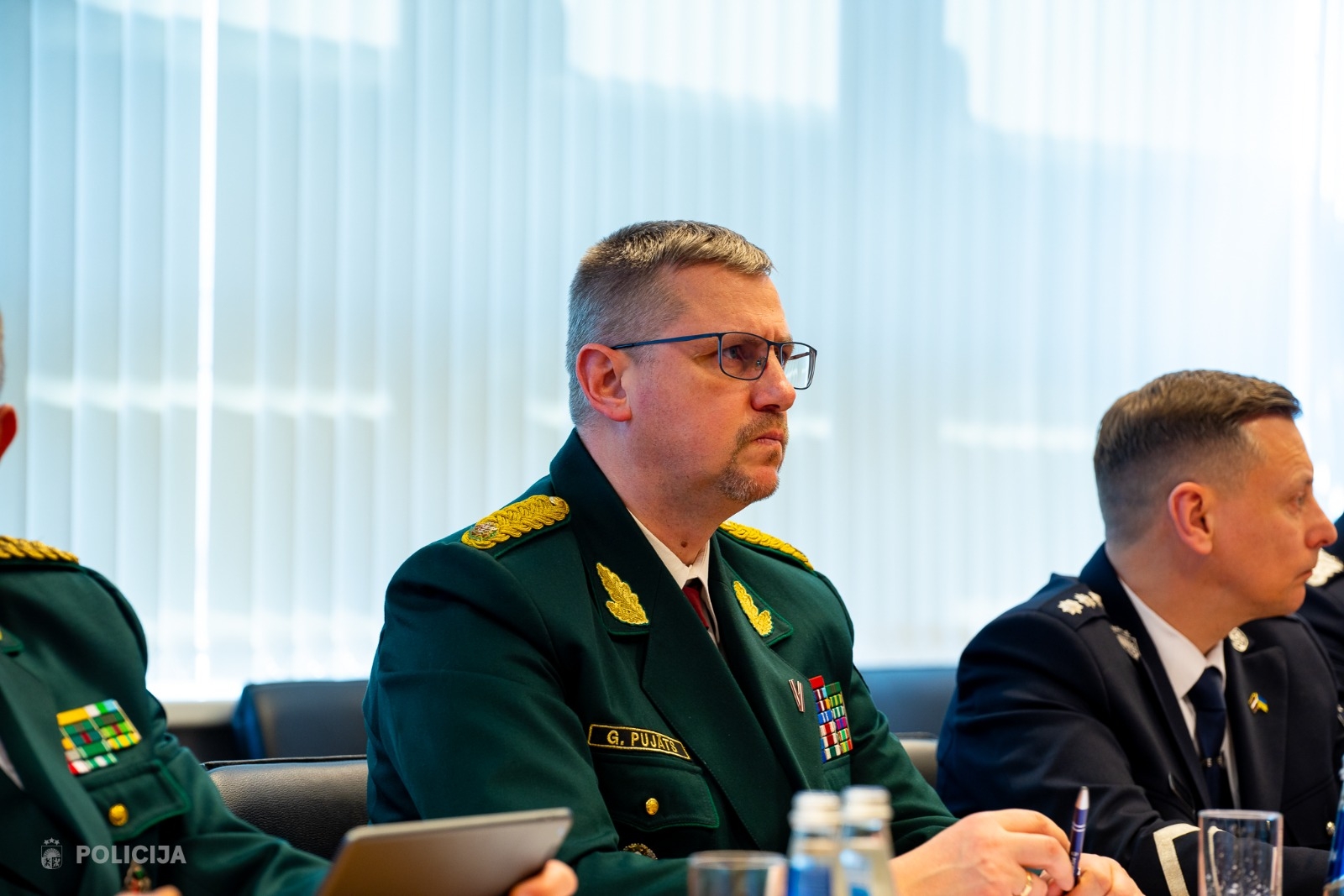 FOTO: Baltijas valstu policijas un robežsardzes priekšnieki