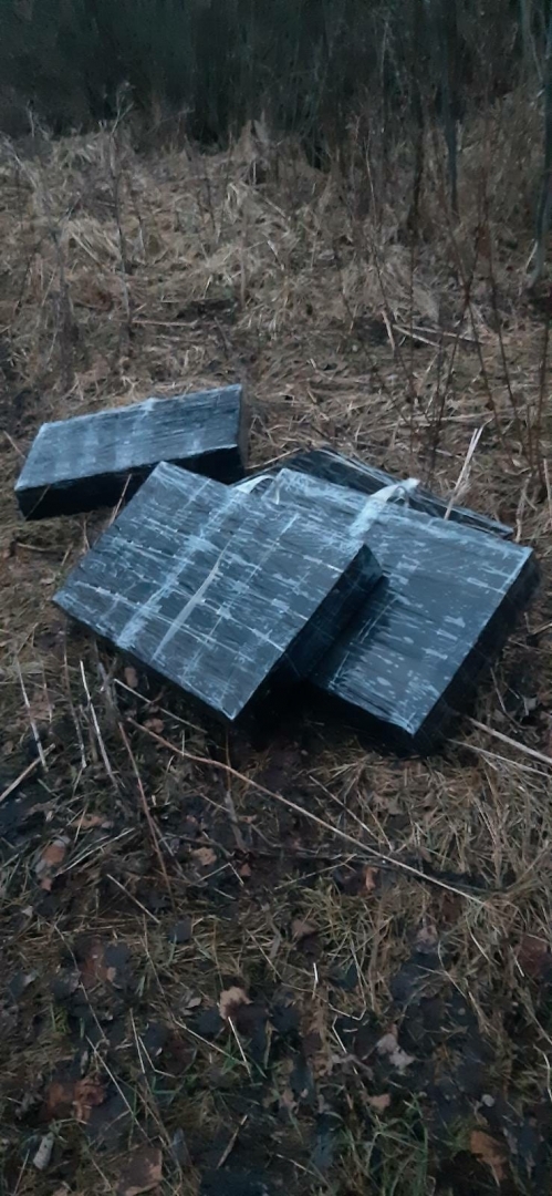 FOTO: Kontrabandas cigaretes, ko izņēma VRS Ludzas pārvaldes robežsargi