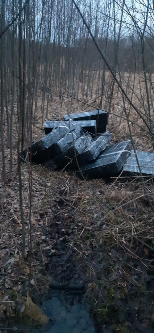 FOTO: Kontrabandas cigaretes, ko izņēma VRS Ludzas pārvaldes robežsargi