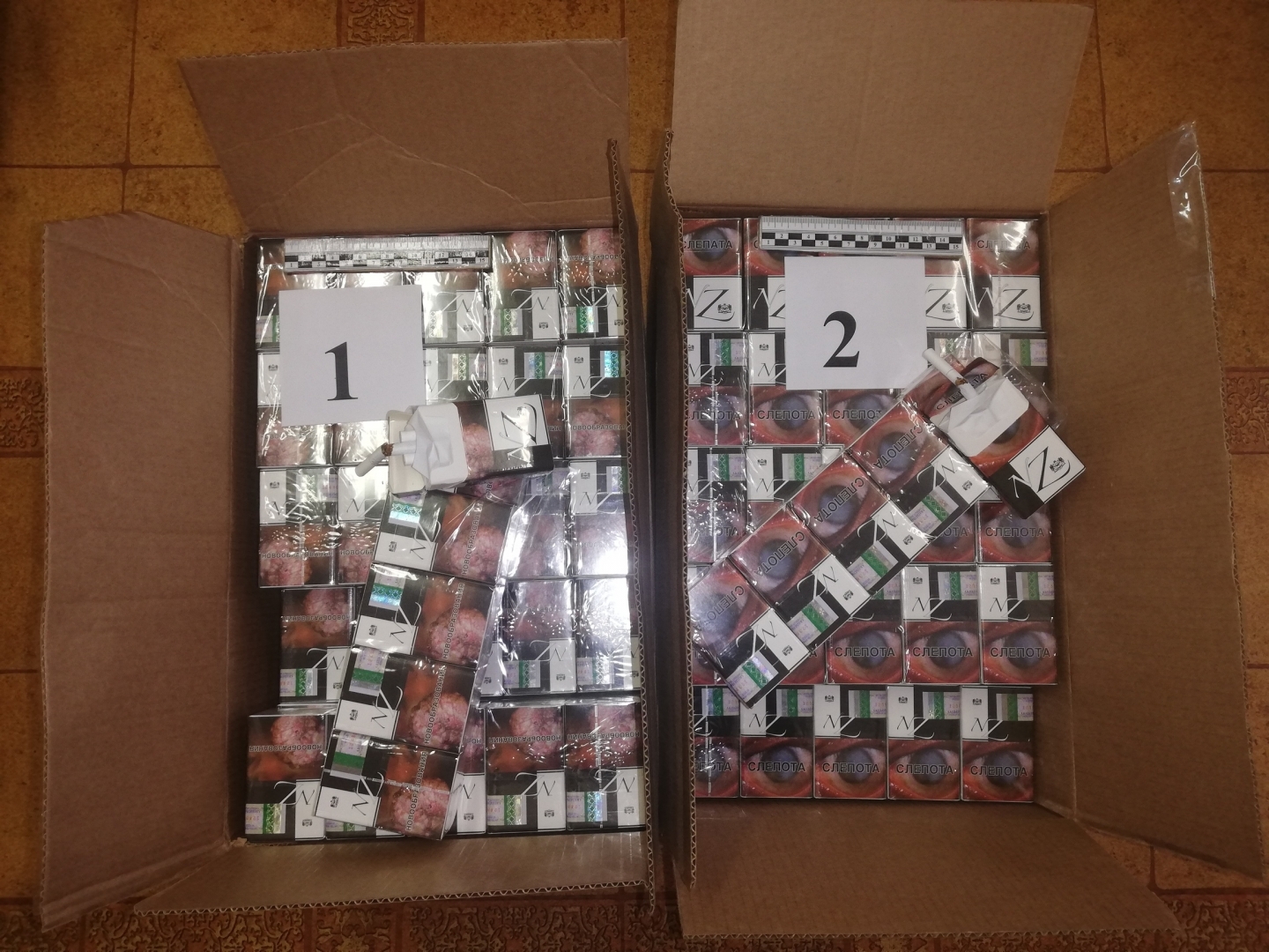 FOTO: Kontrabandas cigaretes