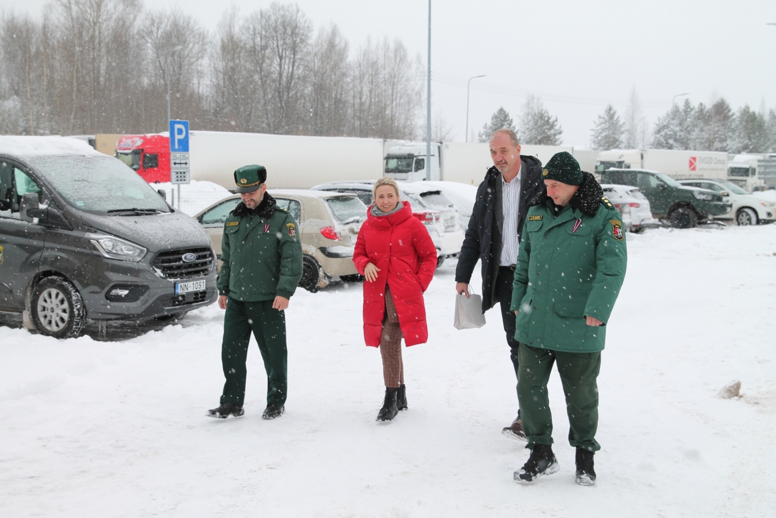 Valsts robežsardzē viesojas Vācijas Federālās policijas sakaru virsnieks