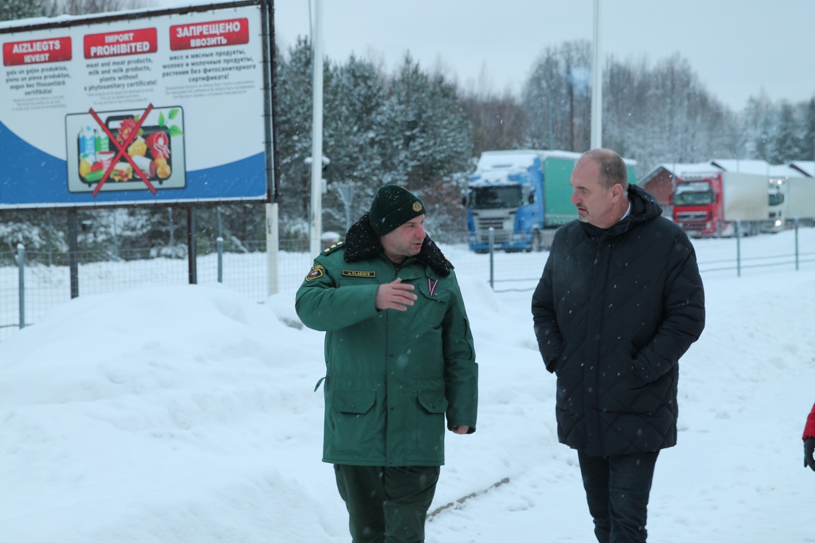 Valsts robežsardzē viesojas Vācijas Federālās policijas sakaru virsnieks