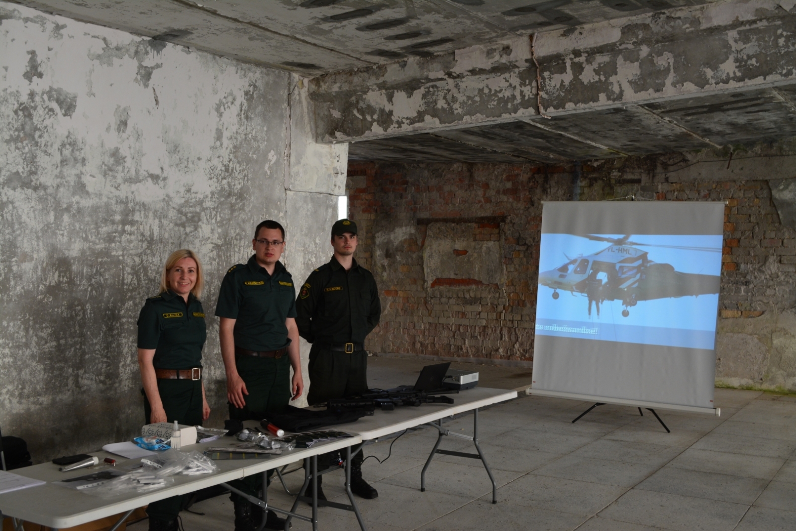 Informatīvais pasākums Valsts aizsardzības mācības vasaras nometnē Skrundā