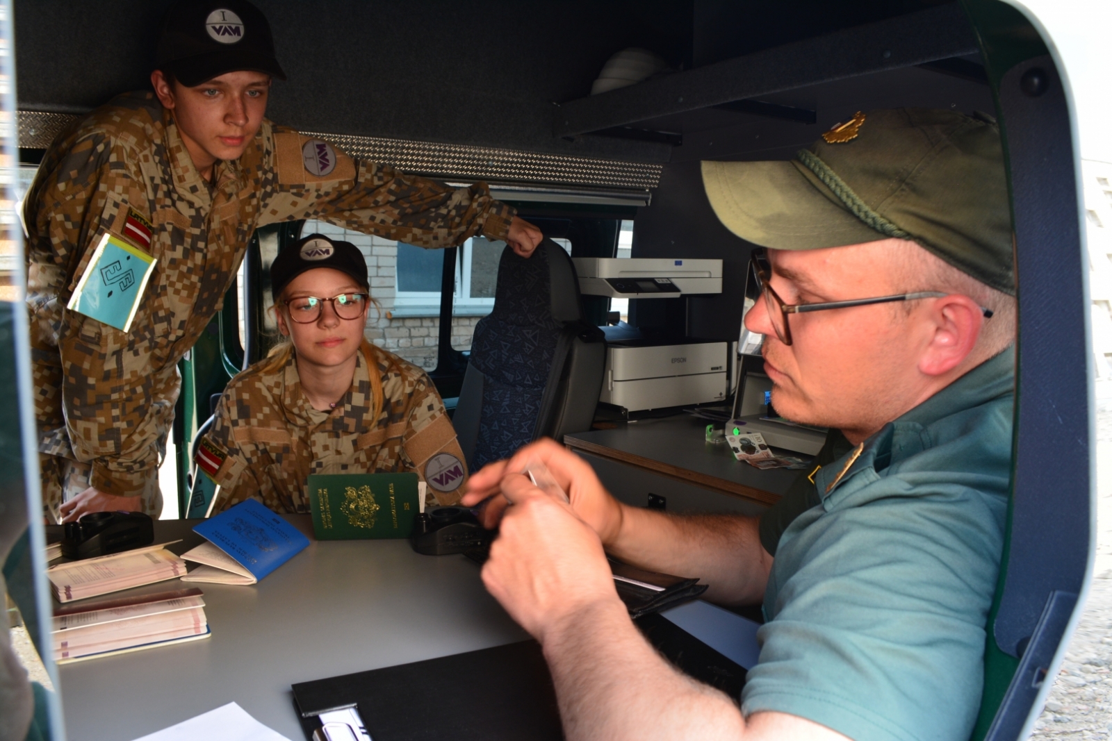 Informatīvais pasākums Valsts aizsardzības mācības vasaras nometnē Skrundā