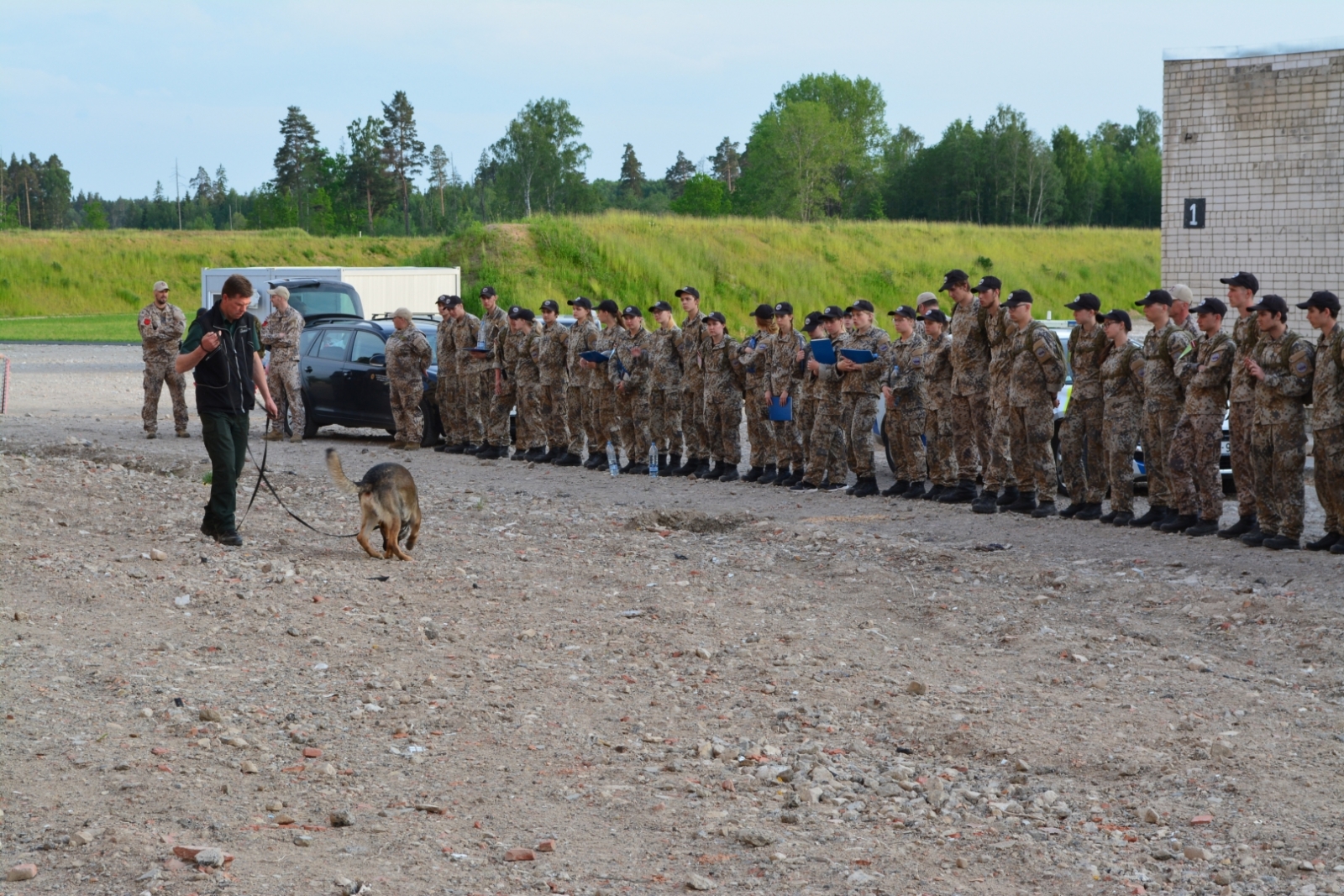Informatīvais pasākums Valsts aizsardzības mācības vasaras nometnē Skrundā