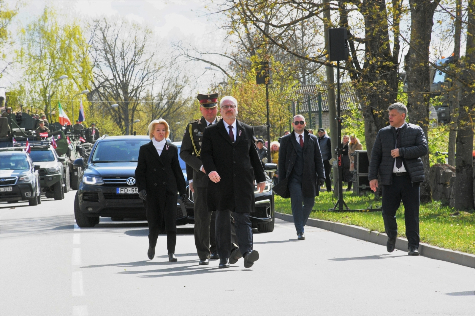 Robežsargi piedalās 4. maija svinībās Alūksnē
