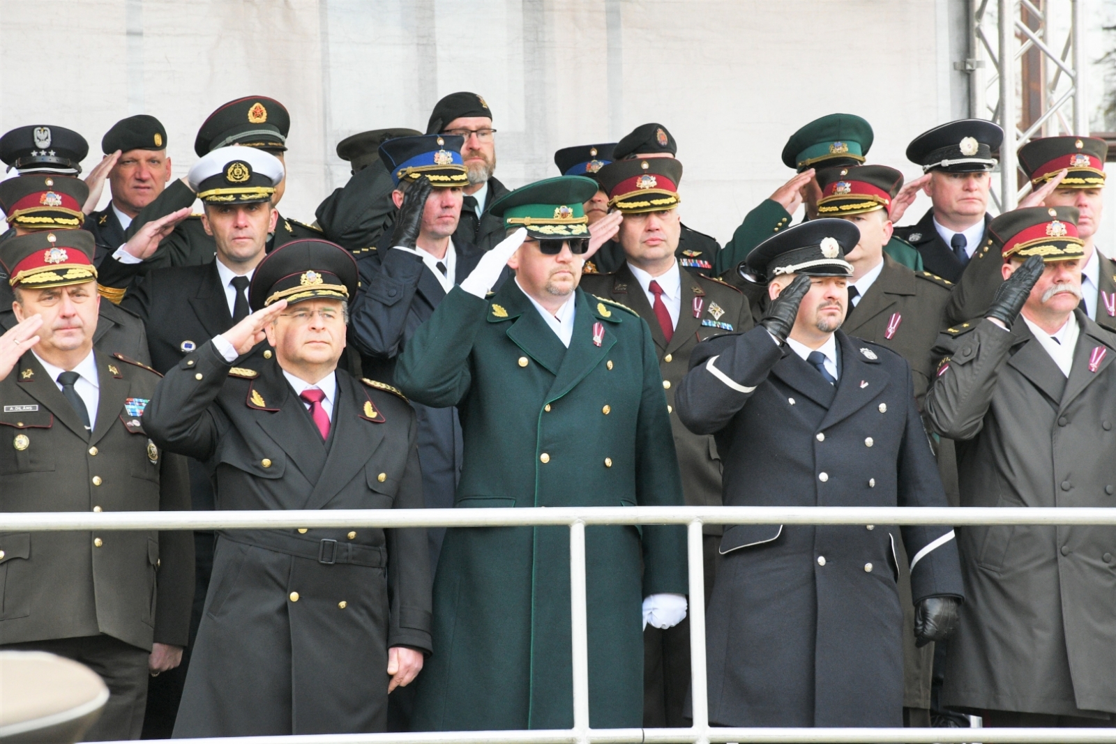 Robežsargi piedalās 4. maija svinībās Alūksnē