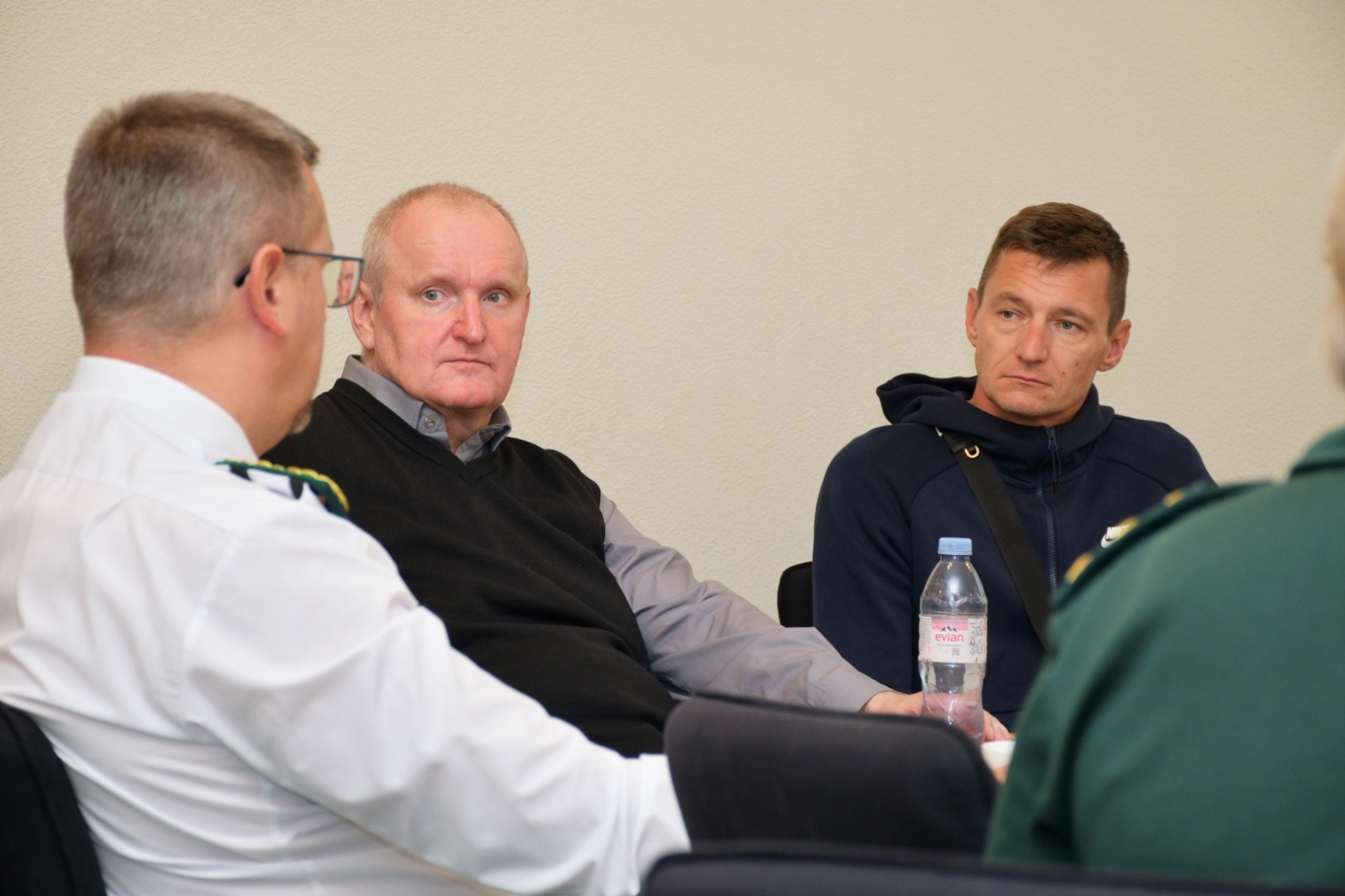 Valsts robežsardzes vadība tiekas ar "RTU Robežsardze"/ "Jūrmala" volejbola komandu