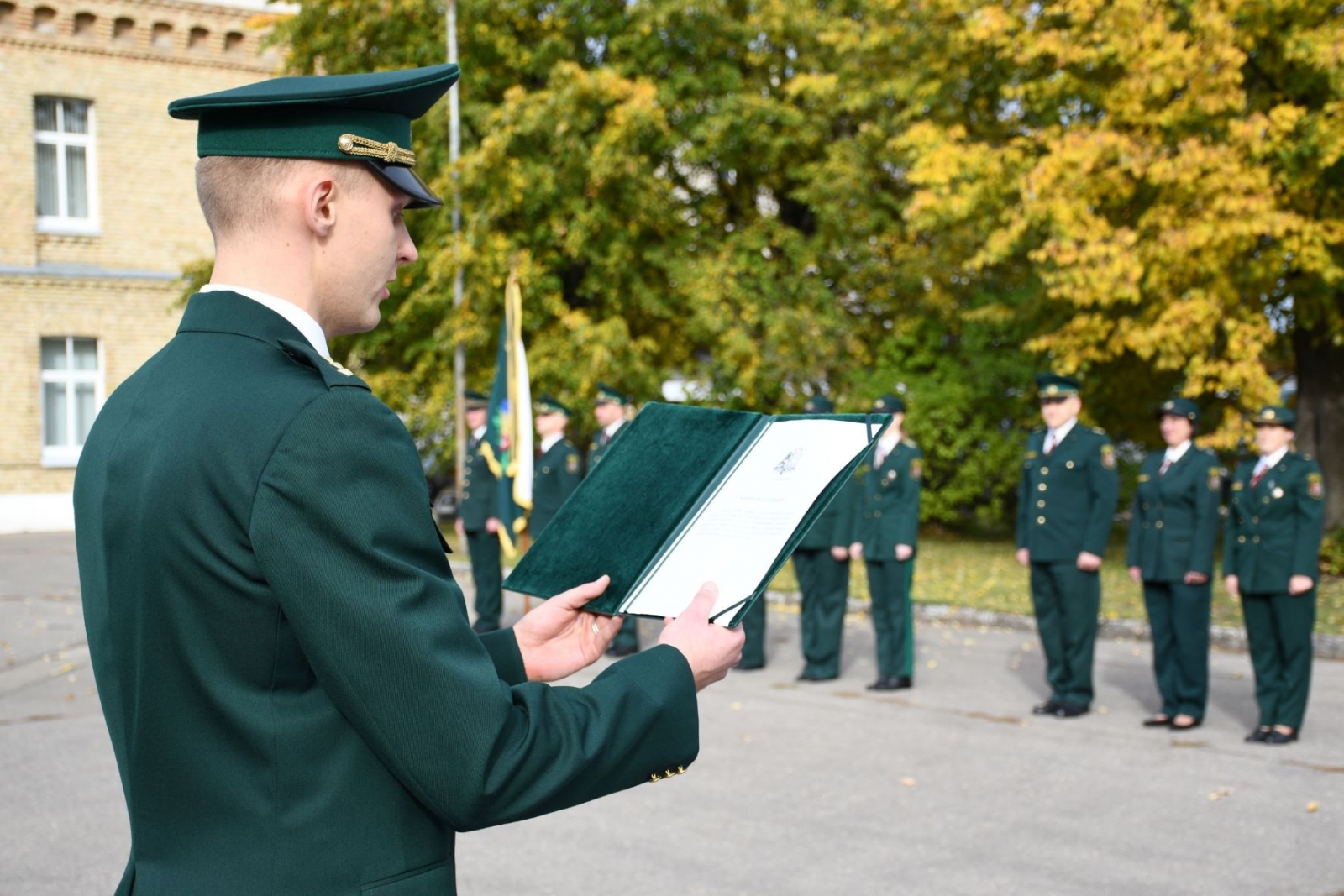 Foto : zvēresta došana