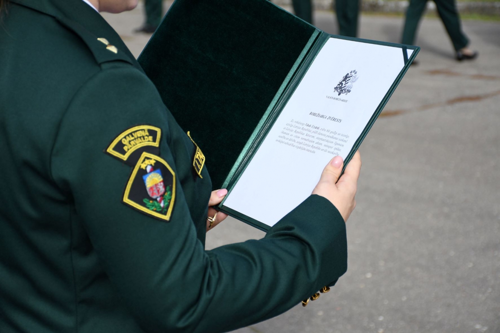 Foto : zvēresta došana