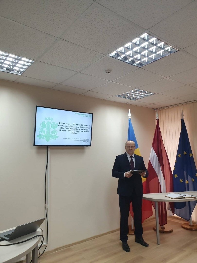 Projekta Nr.VRS/IDF/2019/8 “Valsts robežsardzes sakaru virsnieku punktu darbības turpināšana Gruzijā, Ukrainā, Moldovā un Baltkrievijā (2.posms)” īstenošana.