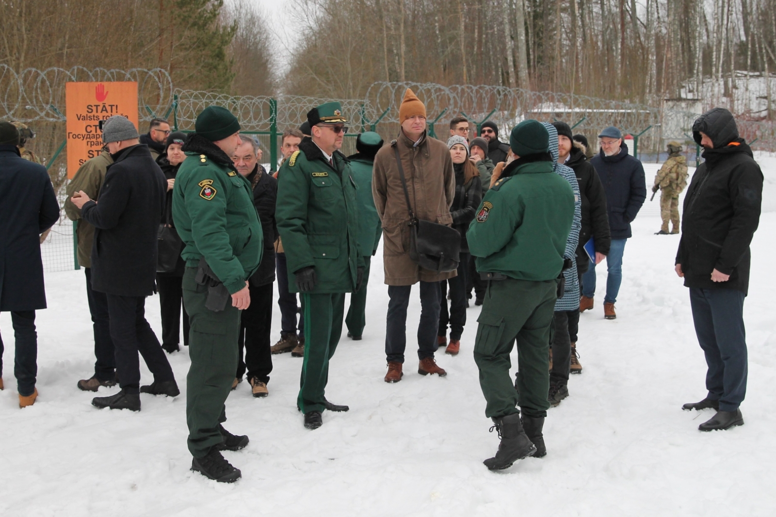 FOTO: Ārvalstu pārstāvniecību delegācijas apmeklē Valsts robežsardzi