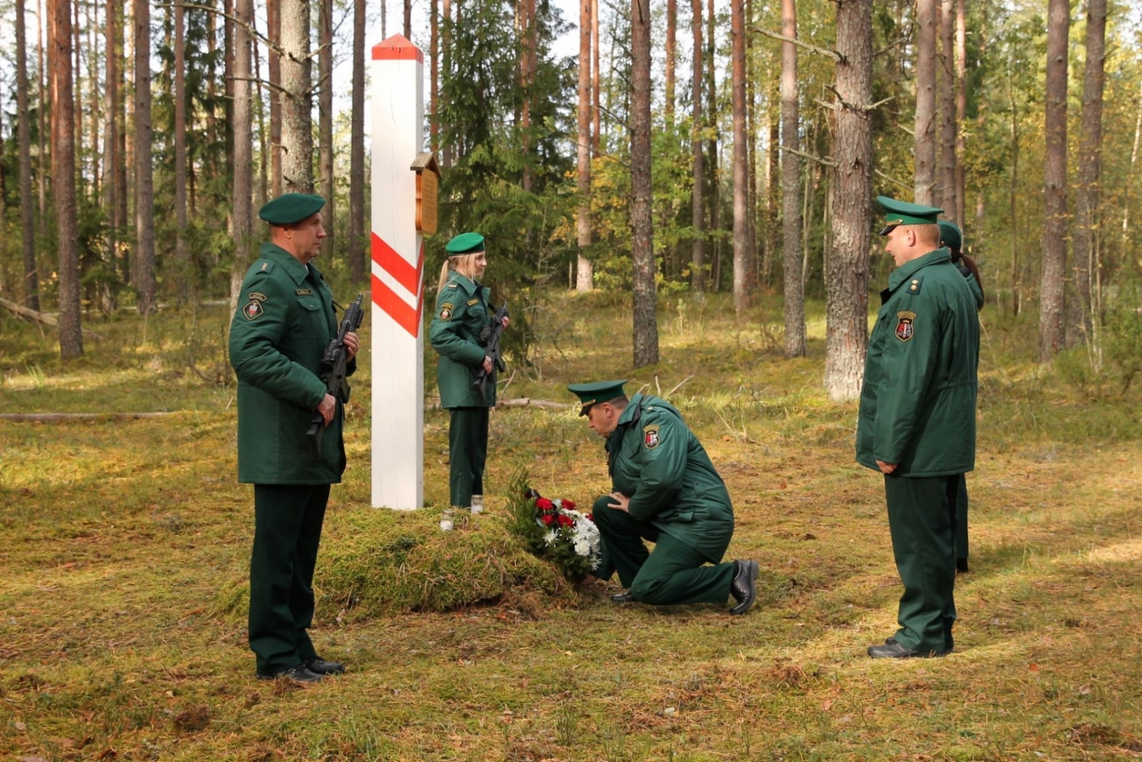 Norisinājās Robežsardzes sagrāves un represēto robežsargu piemiņai veltītie atceres pasākumi