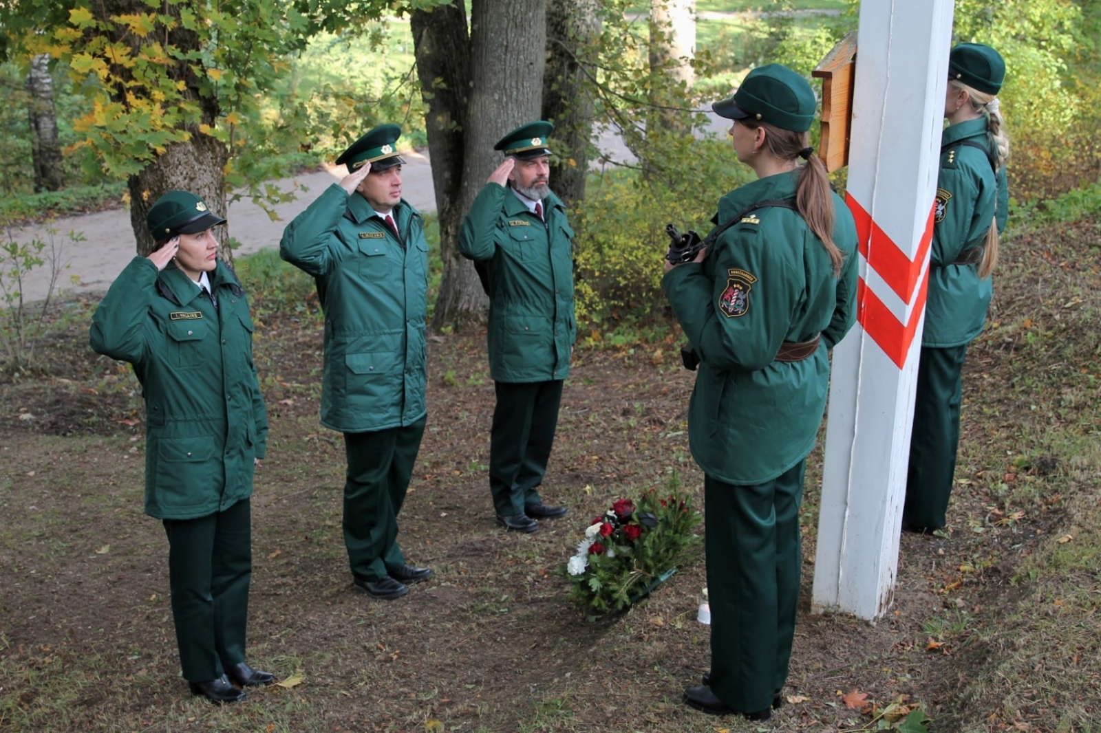 Norisinājās Robežsardzes sagrāves un represēto robežsargu piemiņai veltītie atceres pasākumi