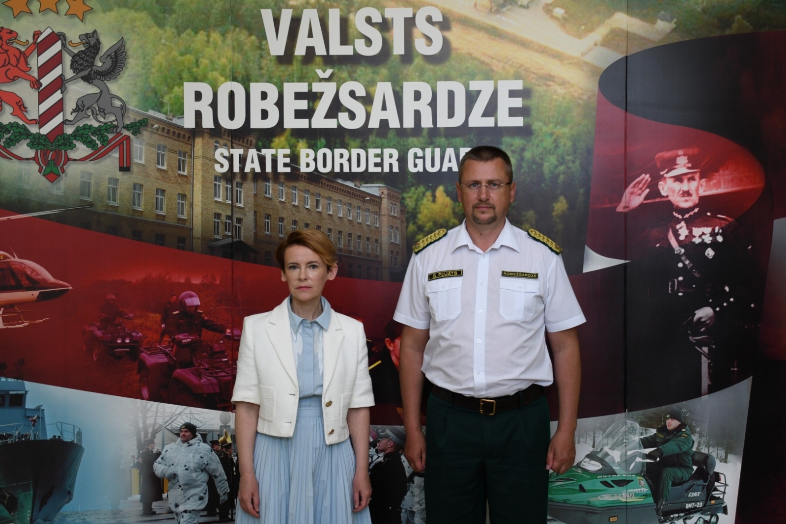 FOTO: Iekšlietu ministe Valsts robežsardzē