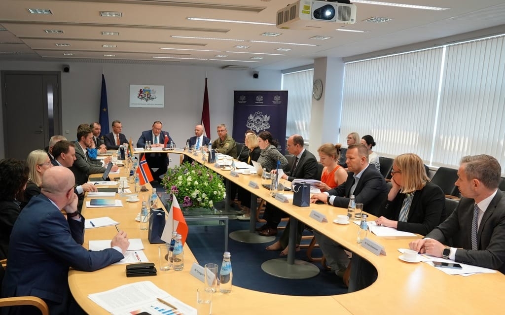 FOTO: Ministru delegāciju tikšanās