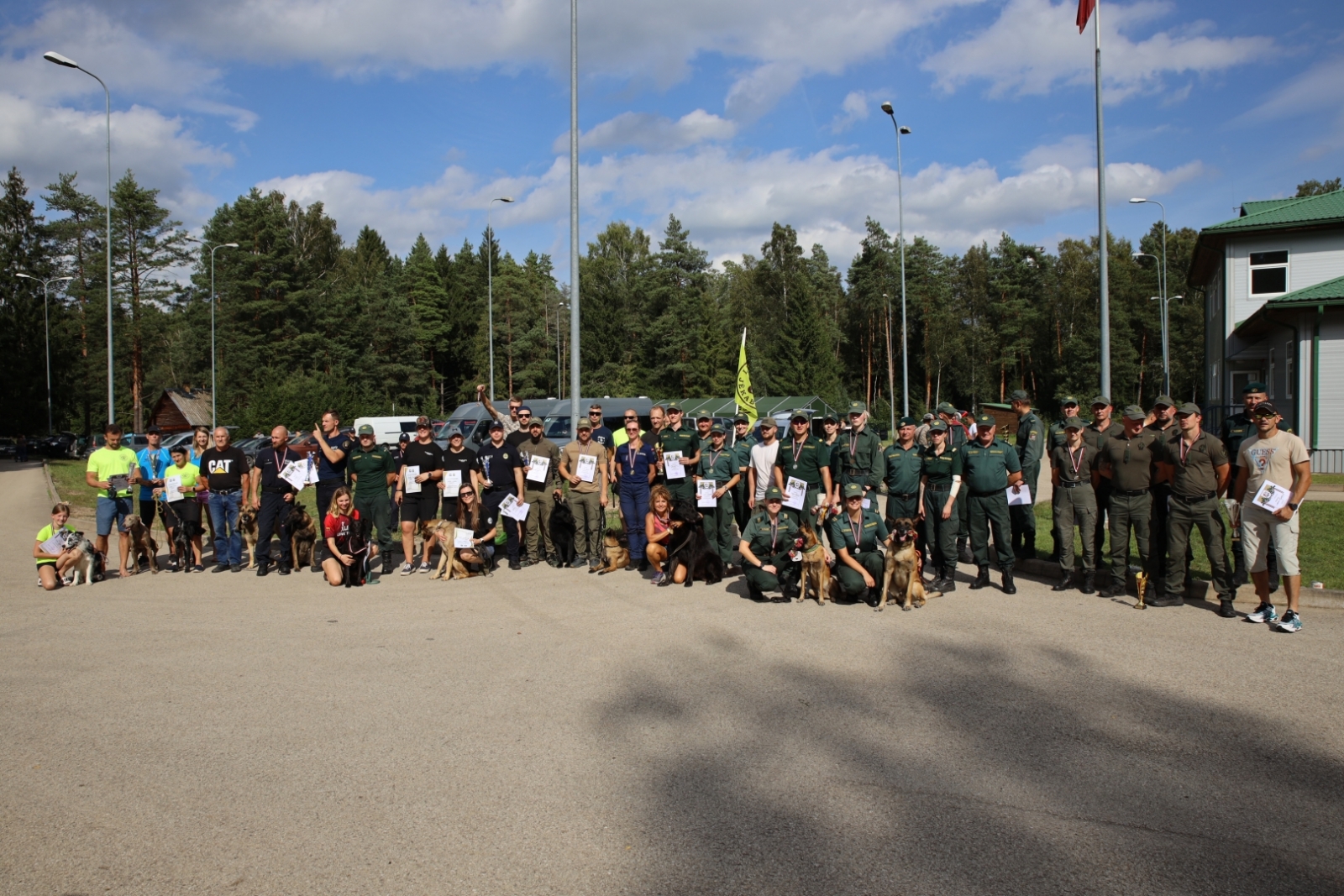 FOTO: Kinologu biatlona sacensību norise