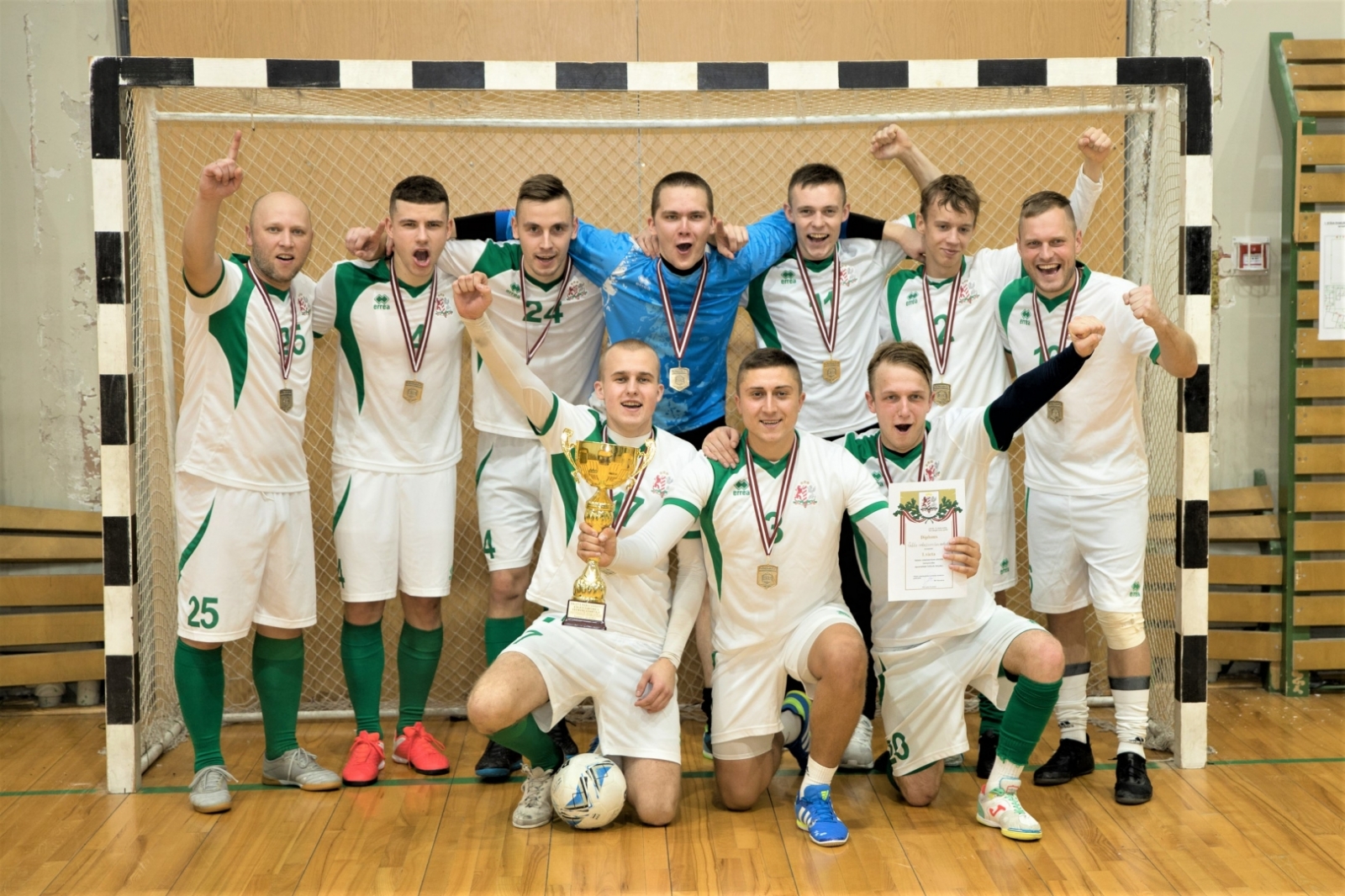 Valsts robežsardzes koledžas komanda uzvar Valsts robežsardzes telpu futbola sacensībās