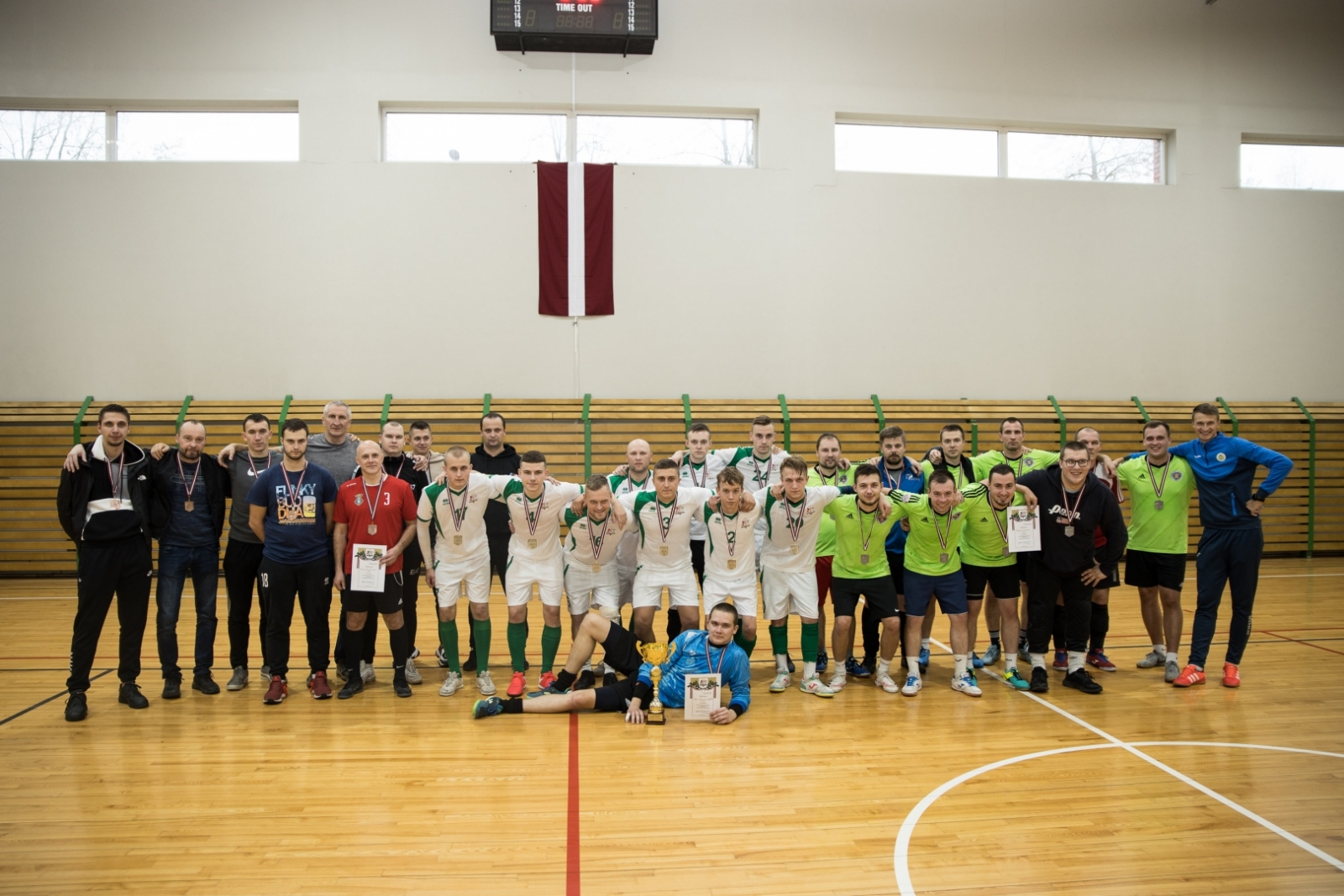 Valsts robežsardzes koledžas komanda uzvar Valsts robežsardzes telpu futbola sacensībās