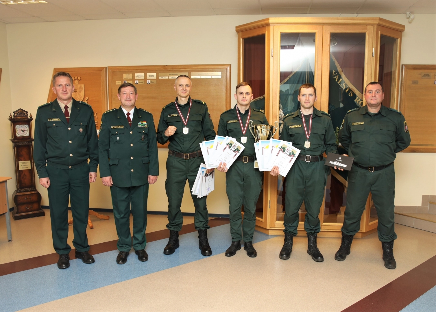 Valsts robežsardzes koledžā pulcējās robežsargi no visas Latvijas