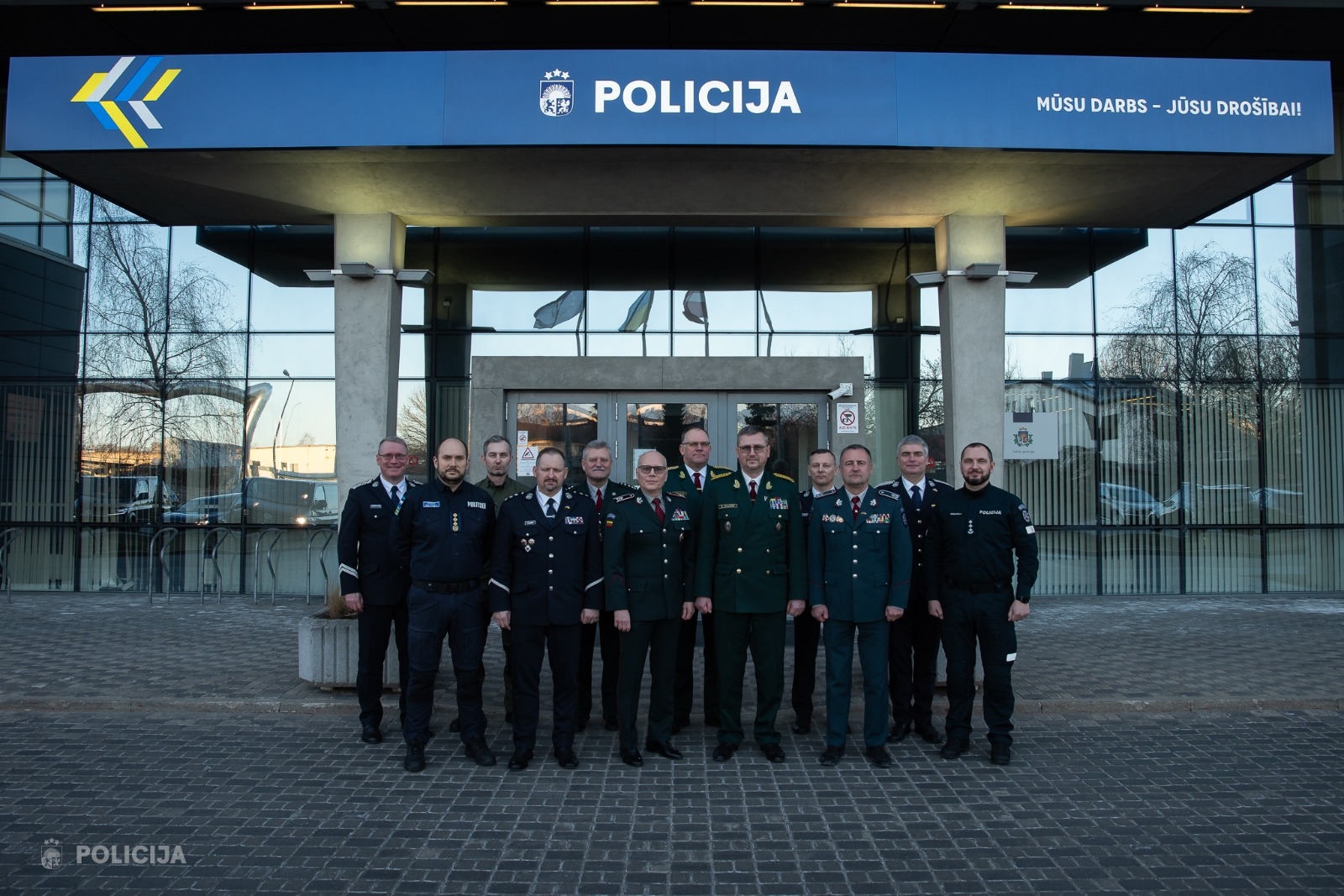 FOTO: Baltijas valstu policijas un robežsardzes priekšnieki