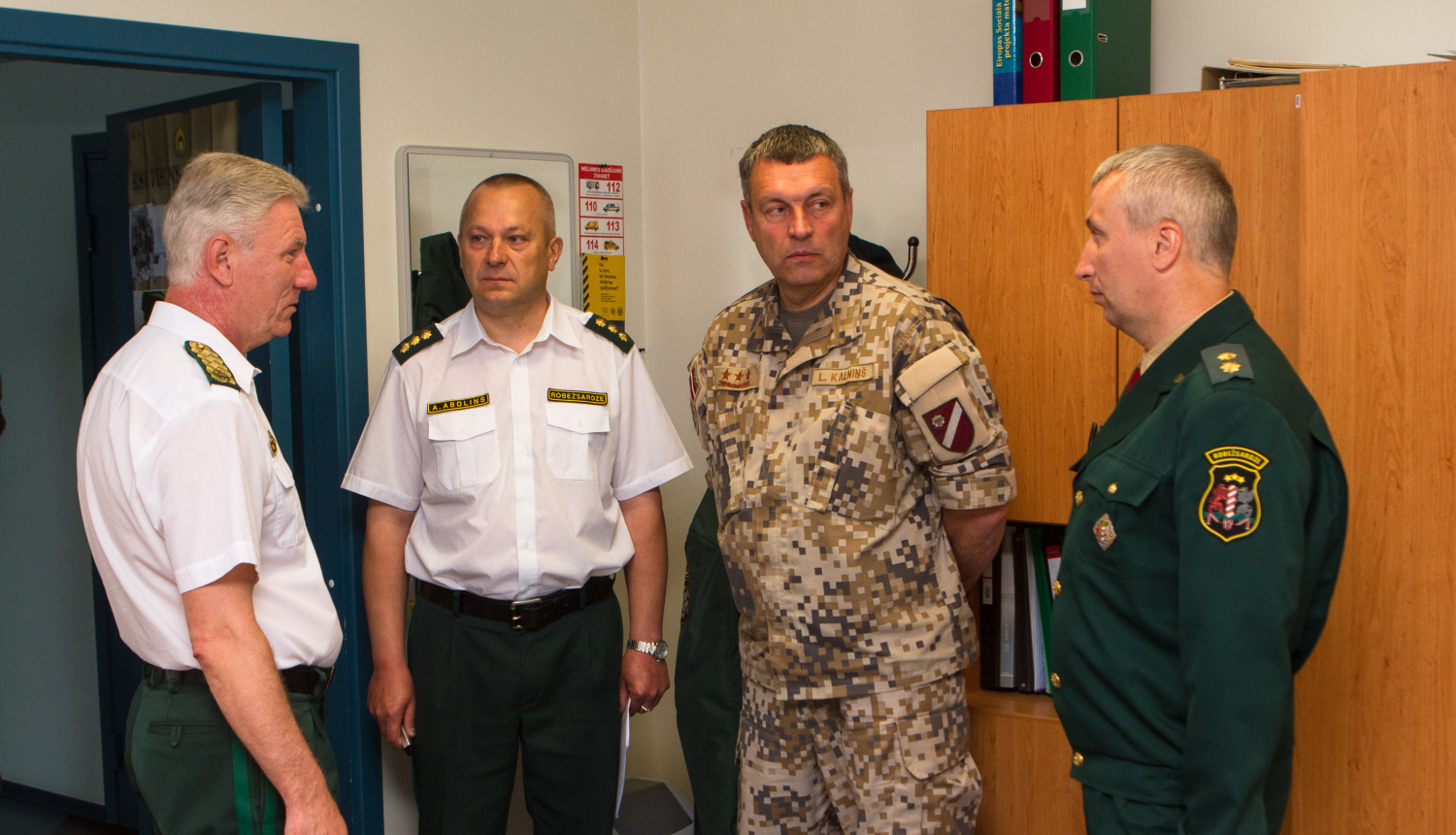 Foto : NBS komandiera vizīte Valsts robežsardzes koledžā