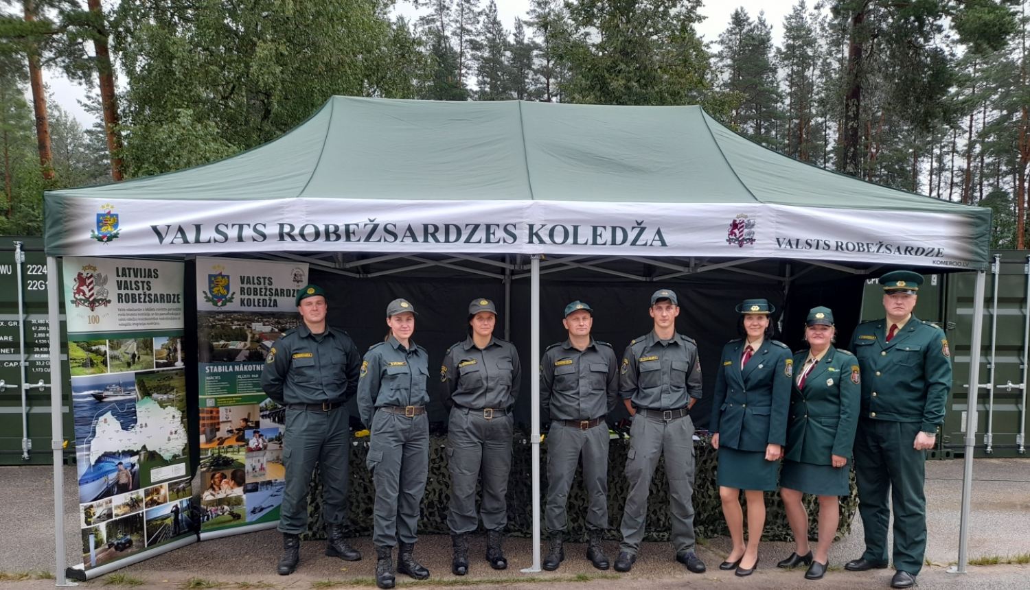 Informatīvais pasākums Valsts aizsardzības mācības vasaras nometnē Alūksnē