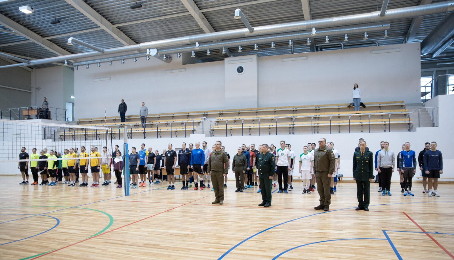 Valsts robežsardzes Daugavpils pārvaldes volejbolisti izcīna uzvaru volejbolā