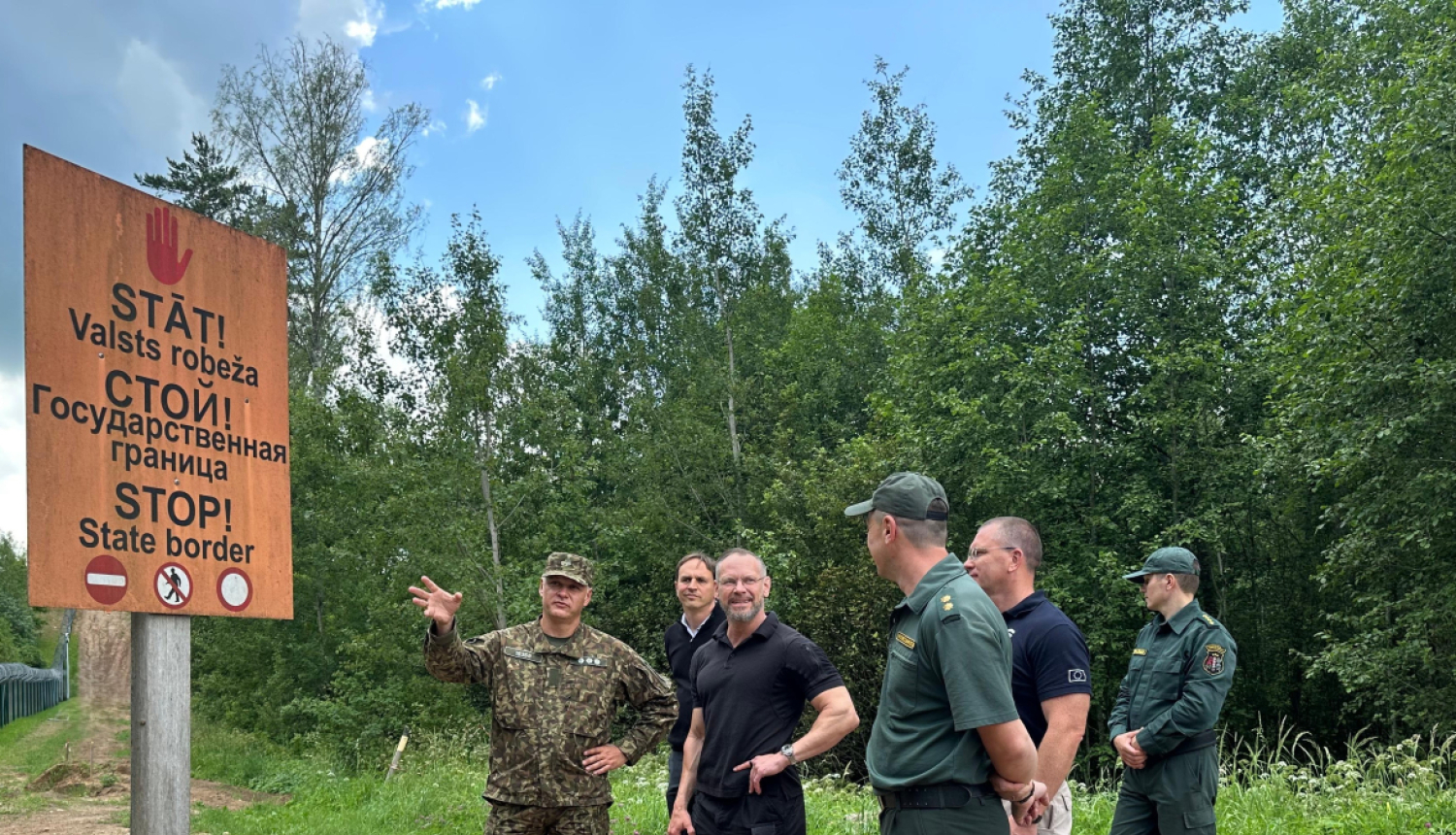 FRONTEX izpilddirektora vietnieks viesojas uz robežas 08.07.2025