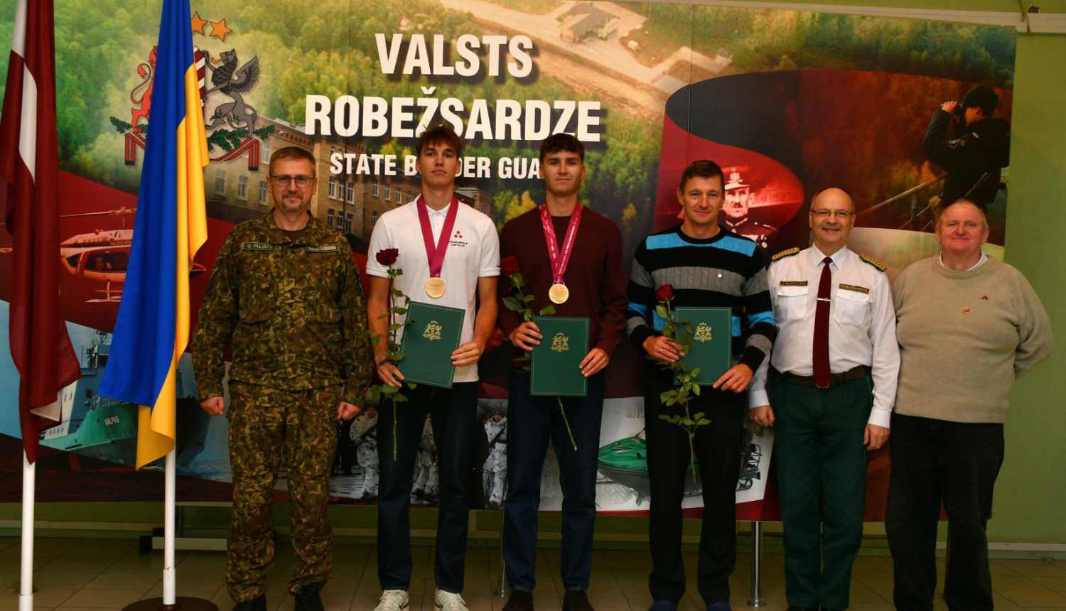 FOTO: VRS priekšnieks ar sportistiem