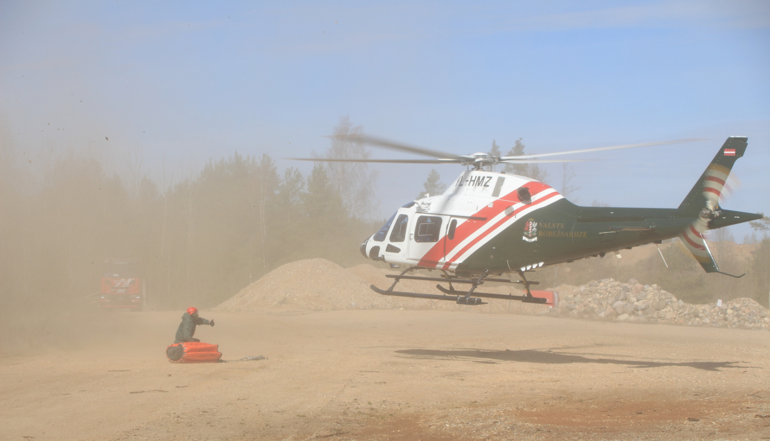 VRS helihopters mācībās