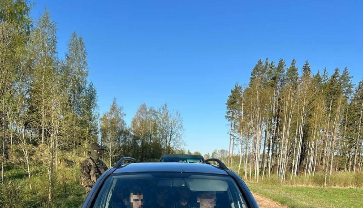 FOTO: Apturētā automašīna