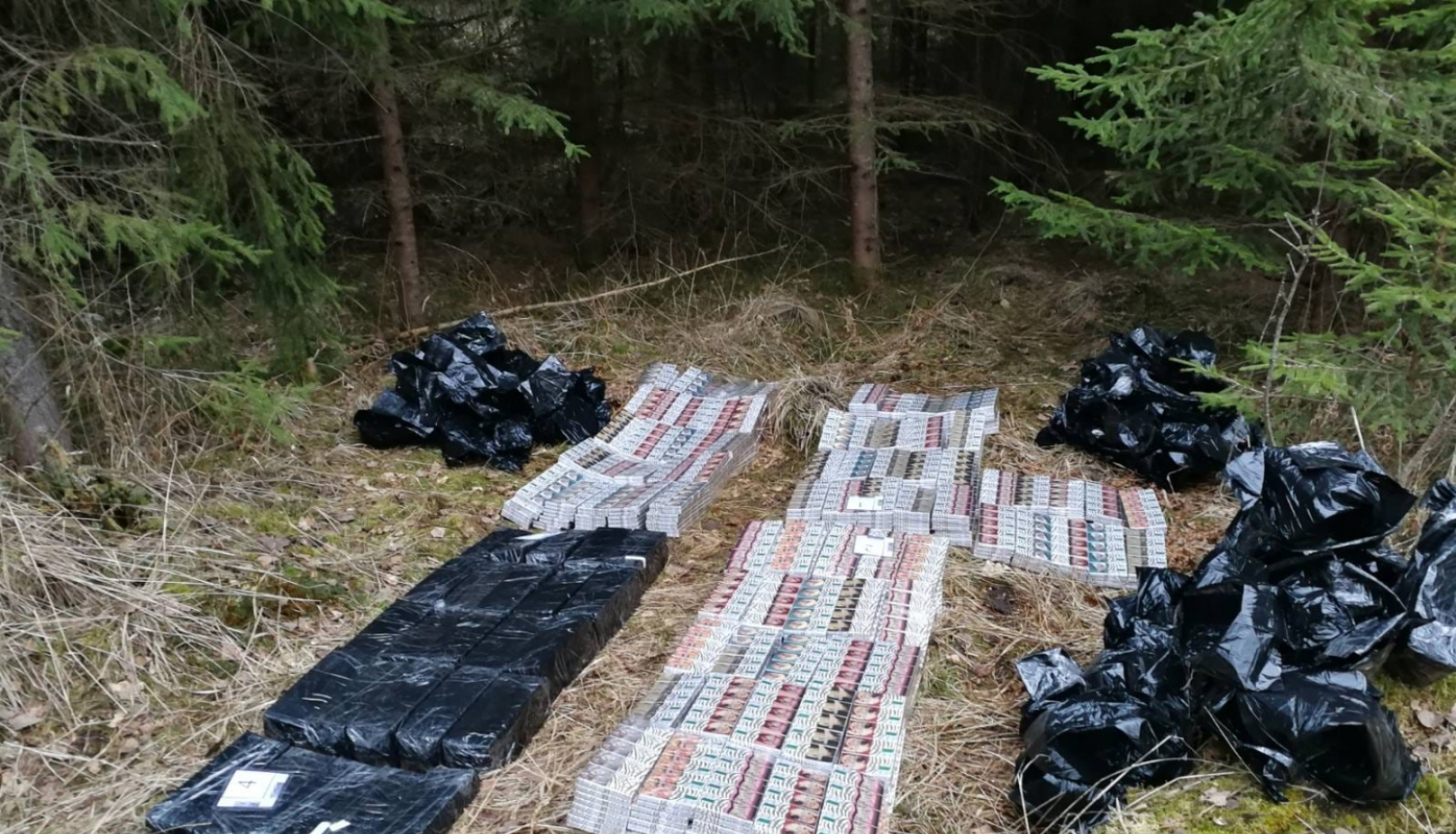 FOTO: Kontrabandas cigaretes