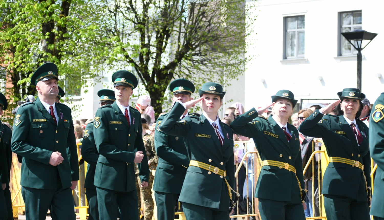 FOTO: Robežsargi piedalās 4. maija svinībās Rēzeknē