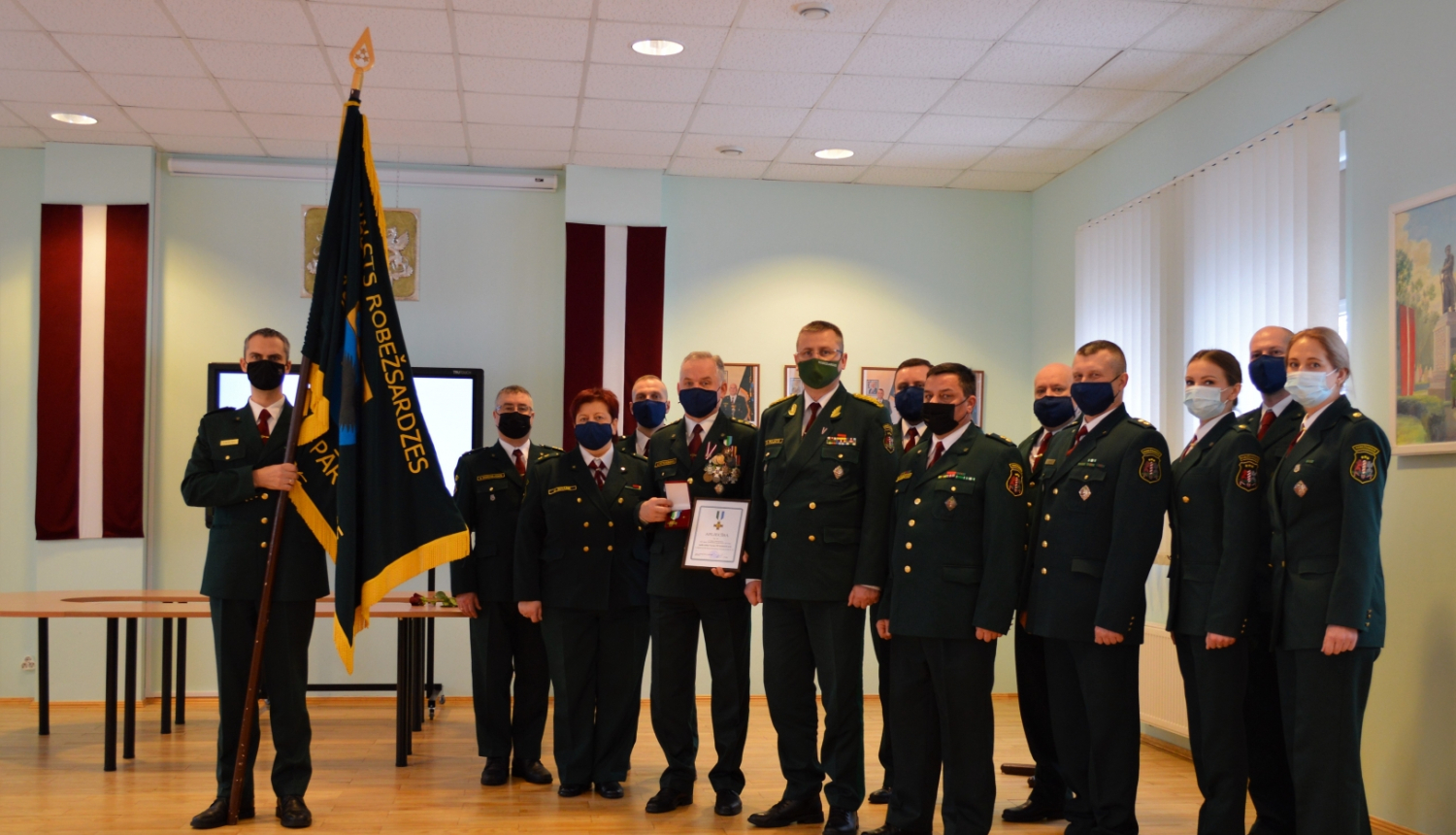 FOTO: Kopbilde no VRS Viļakas pārvaldes priekšnieku maiņas ceremonijas