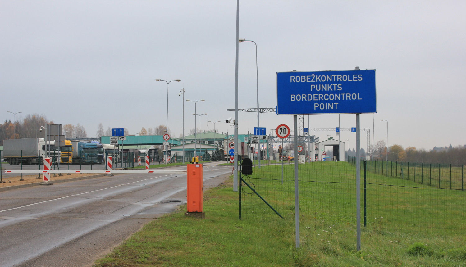 FOTO; Robežkontroles punkts