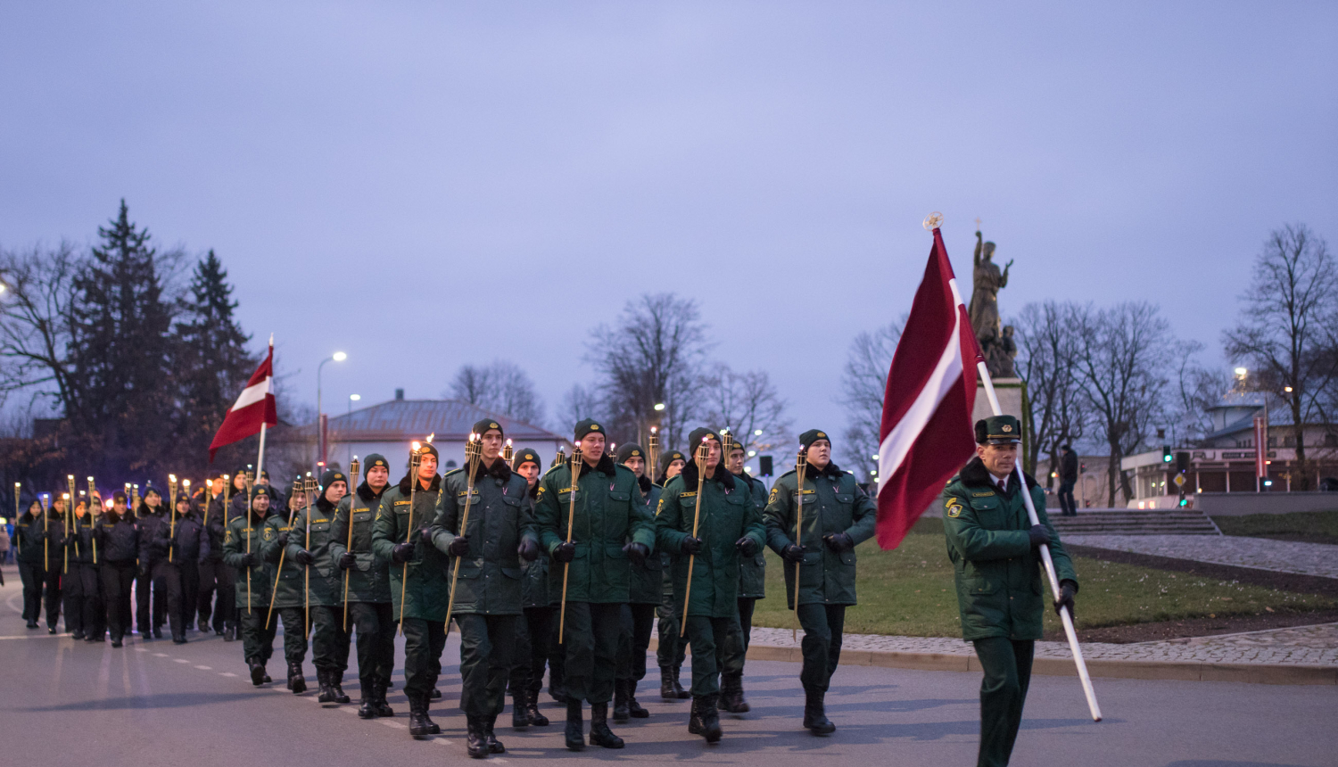 Foto: Lāčplēša dienas pasākumi Valsts robežsardzes teritoriālajās pārvaldēs