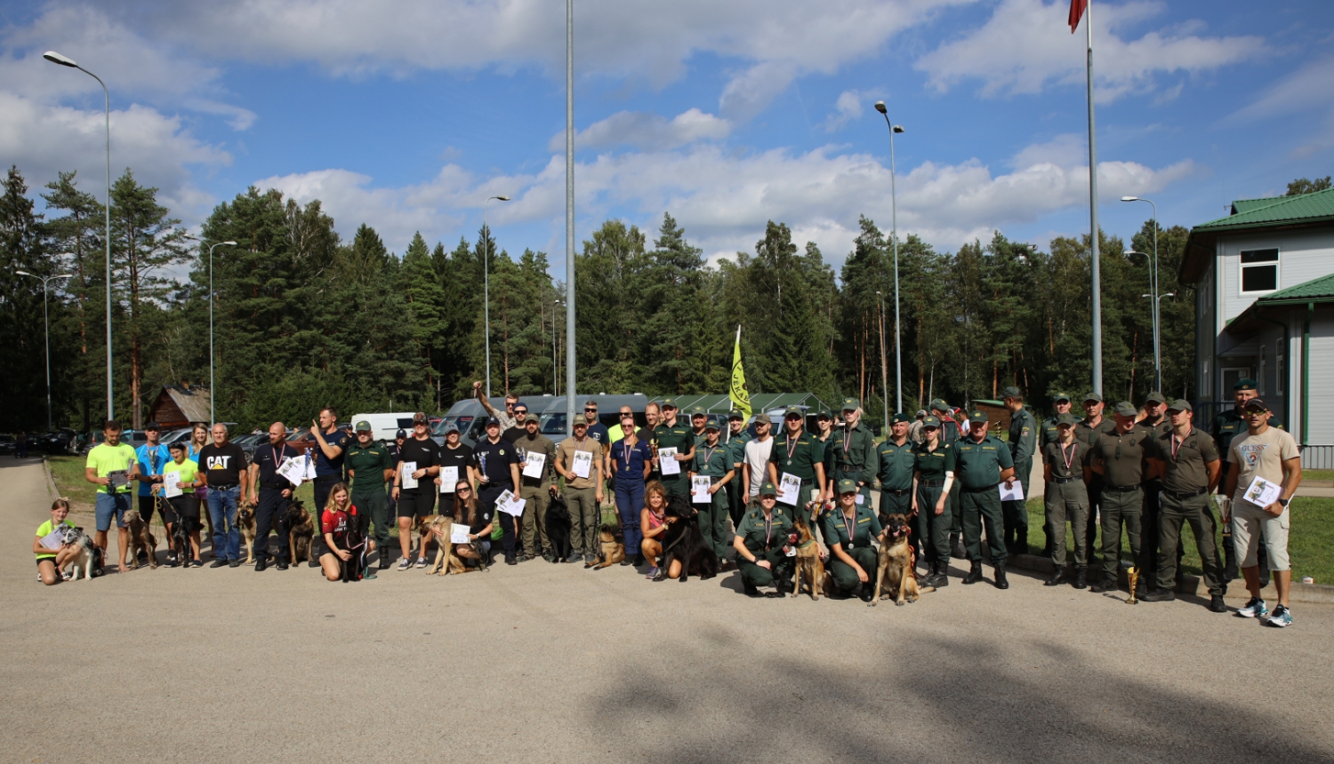 FOTO: Kinologu biatlona sacensību norise