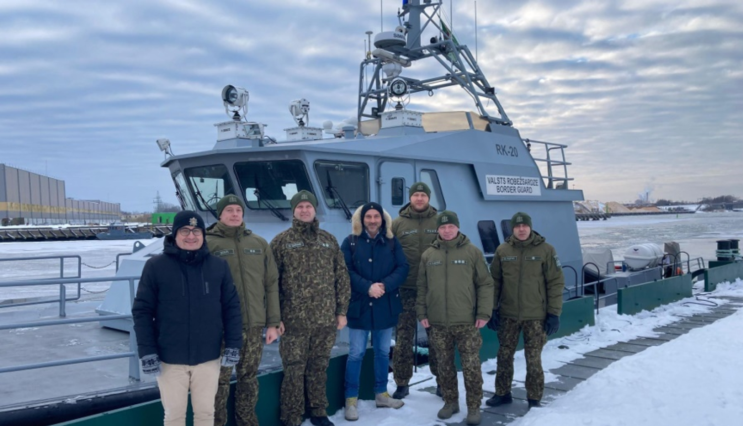 FOTO: Frontex pārstāvji un robežsargi