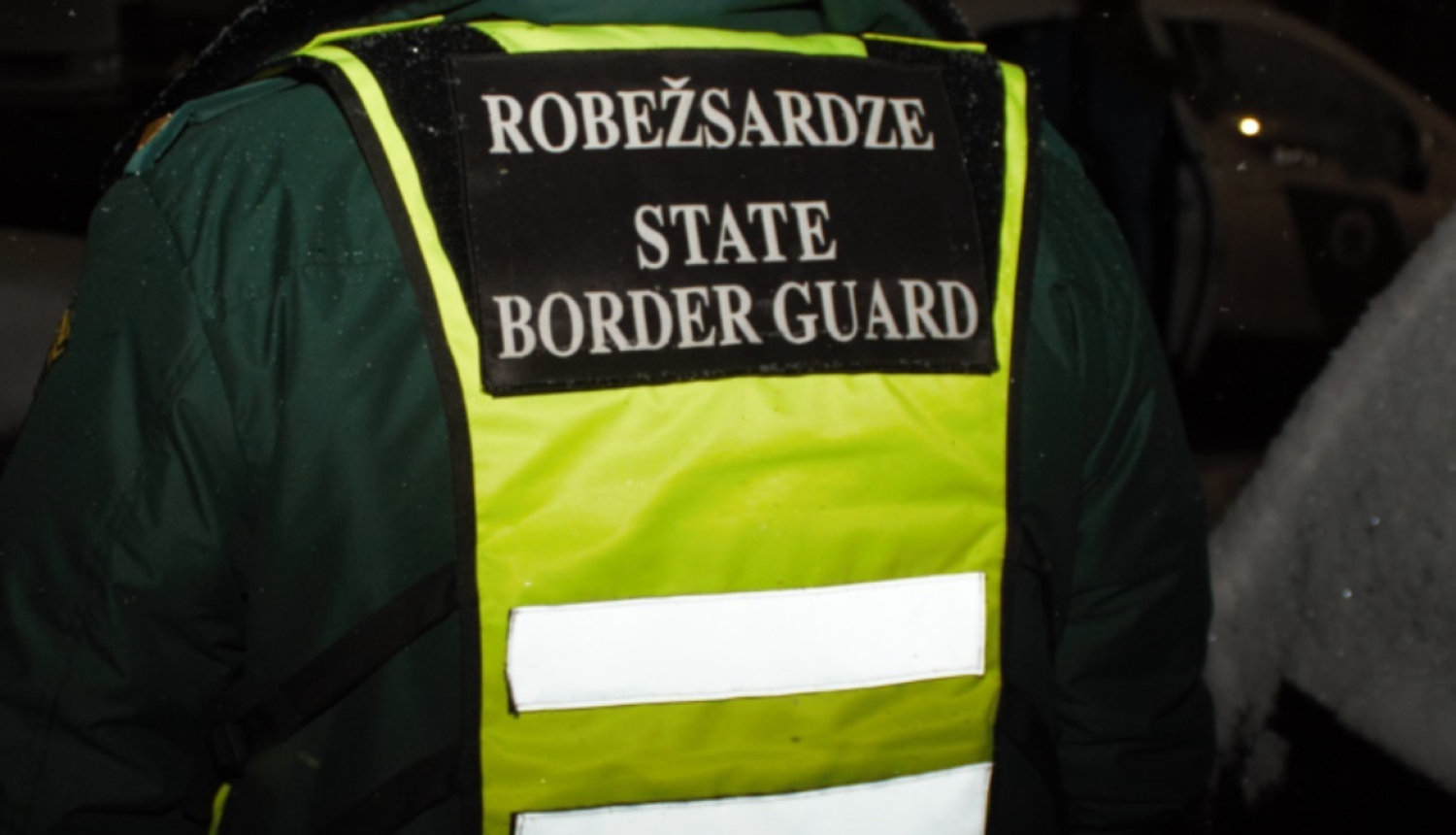 FOTO: Uzraksts robežsardze uz vestes